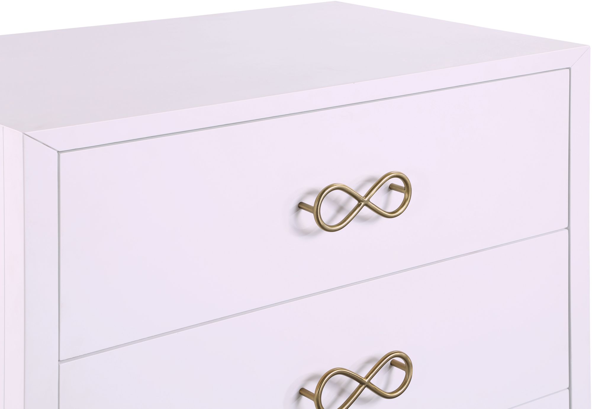 Bowtie 5-Drawer Wood Chest
