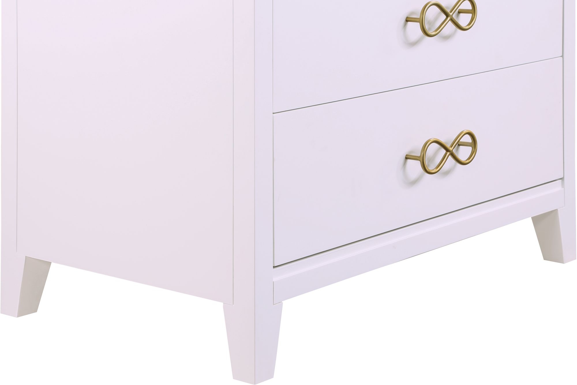 Bowtie 5-Drawer Wood Chest
