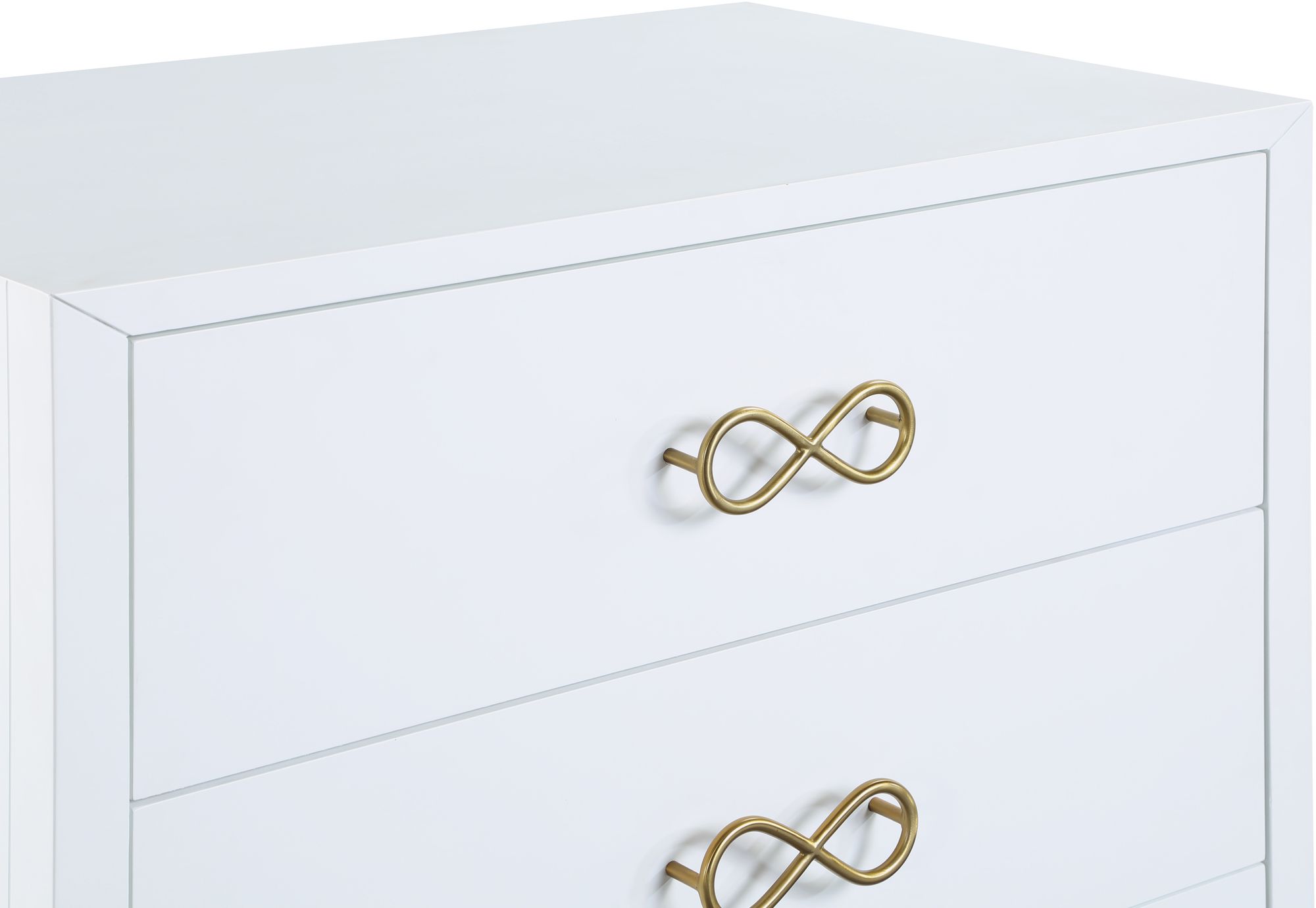 Bowtie 5-Drawer Wood Chest