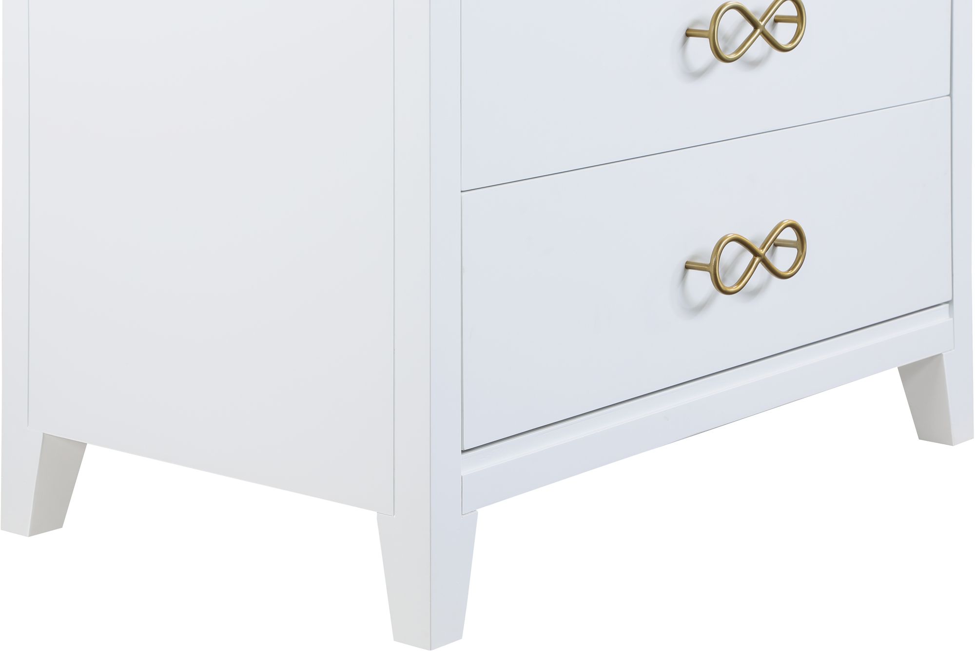 Bowtie 5-Drawer Wood Chest