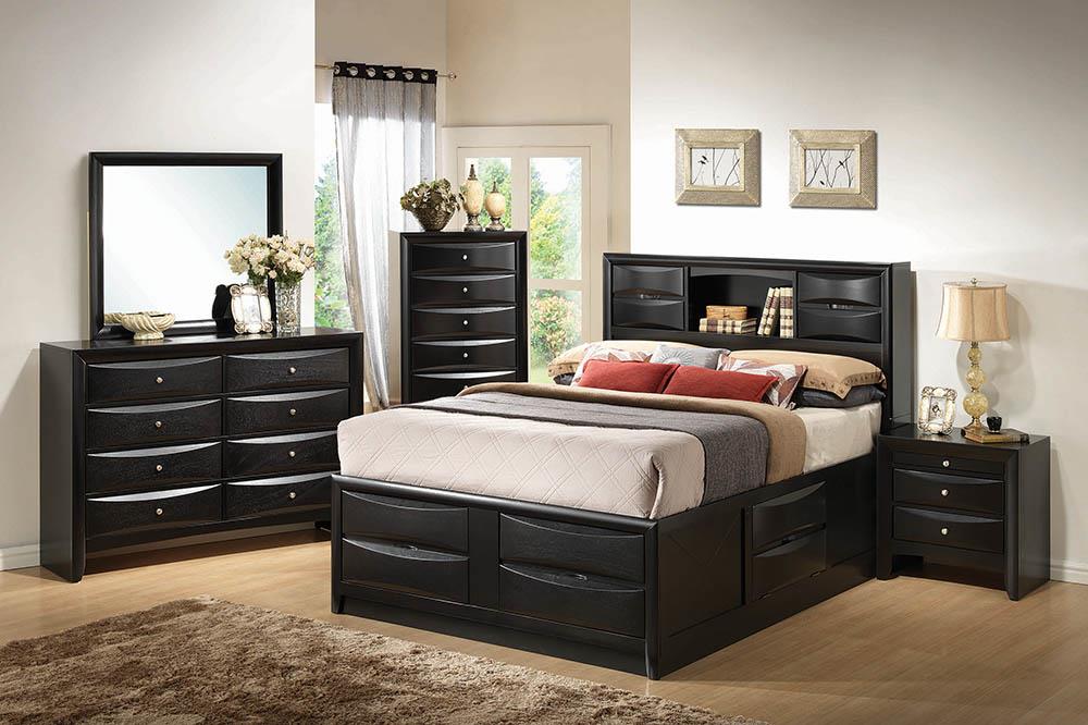 Briana Wood Platform Storage Bed, California King Size