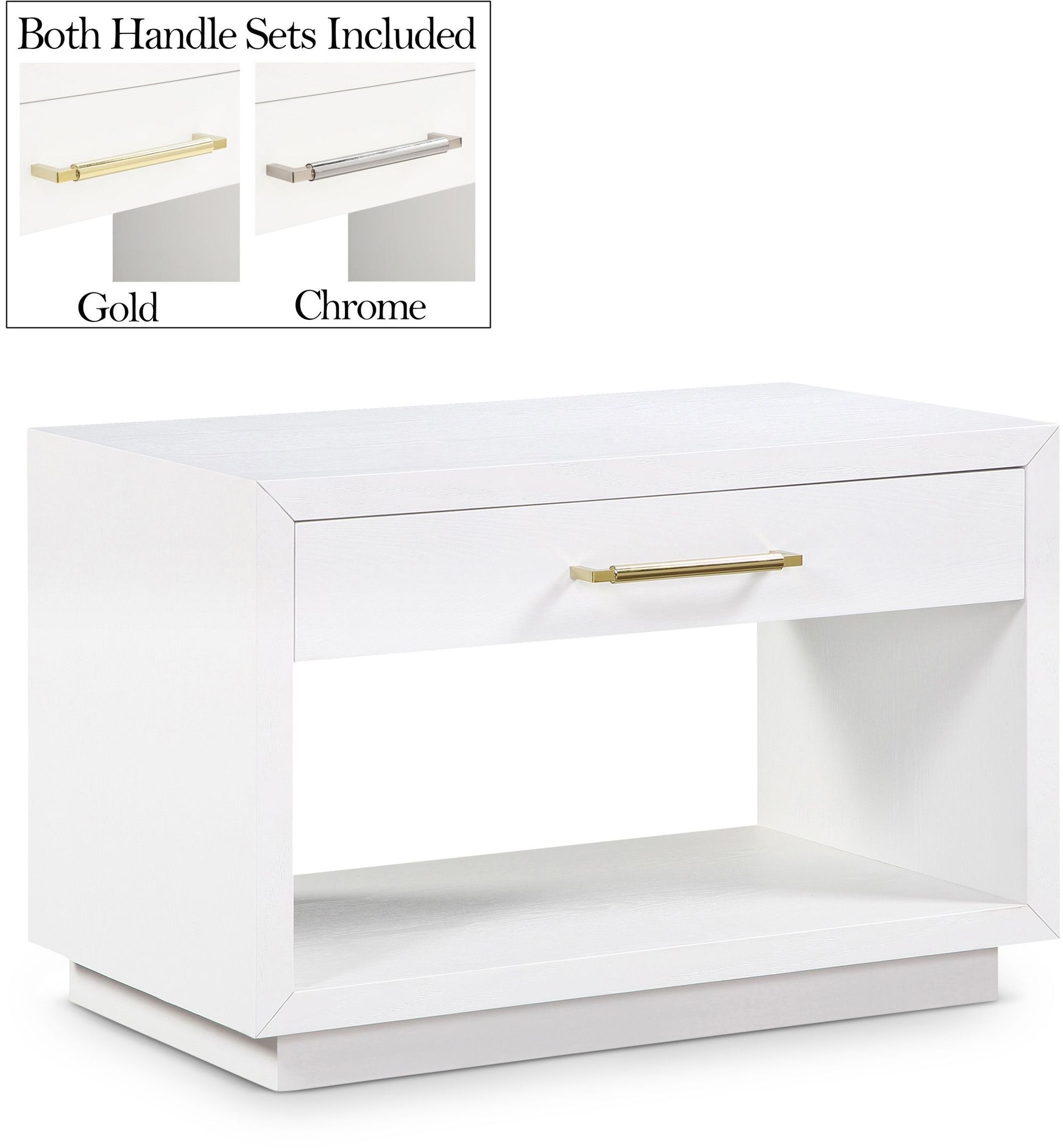 Avery 1-Drawer Oak Veneer Nightstand