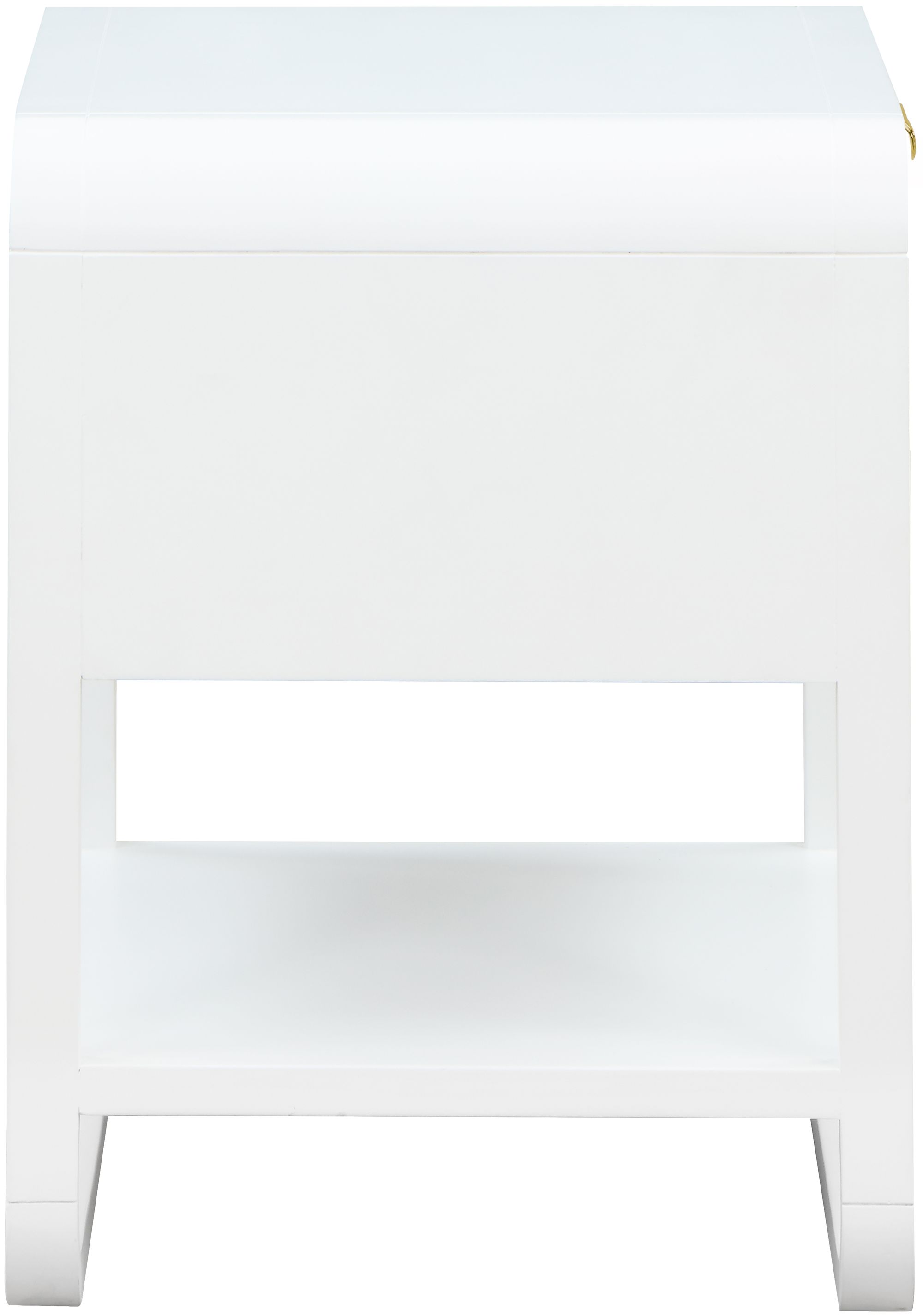 Sage 1-Drawer Wood Nightstand with Natural Cane Drawer Front