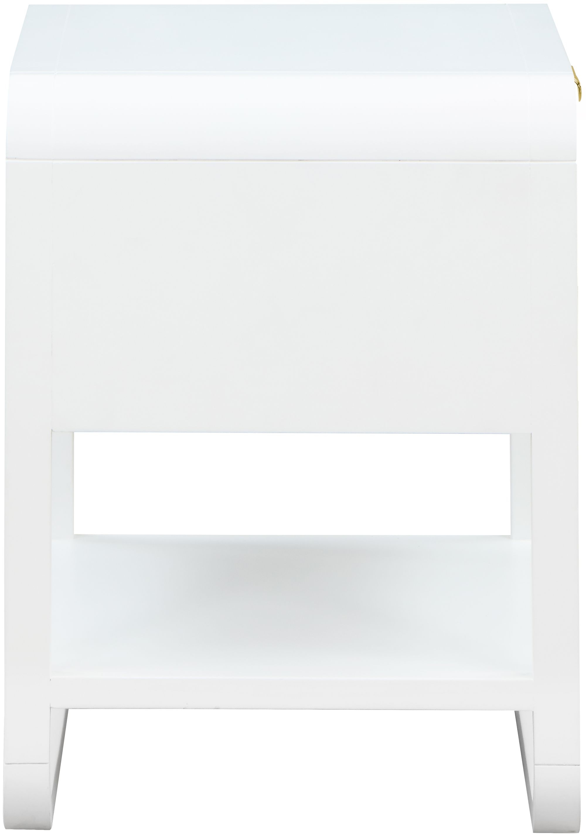 Sage 1-Drawer Wood Nightstand with Natural Cane Drawer Front