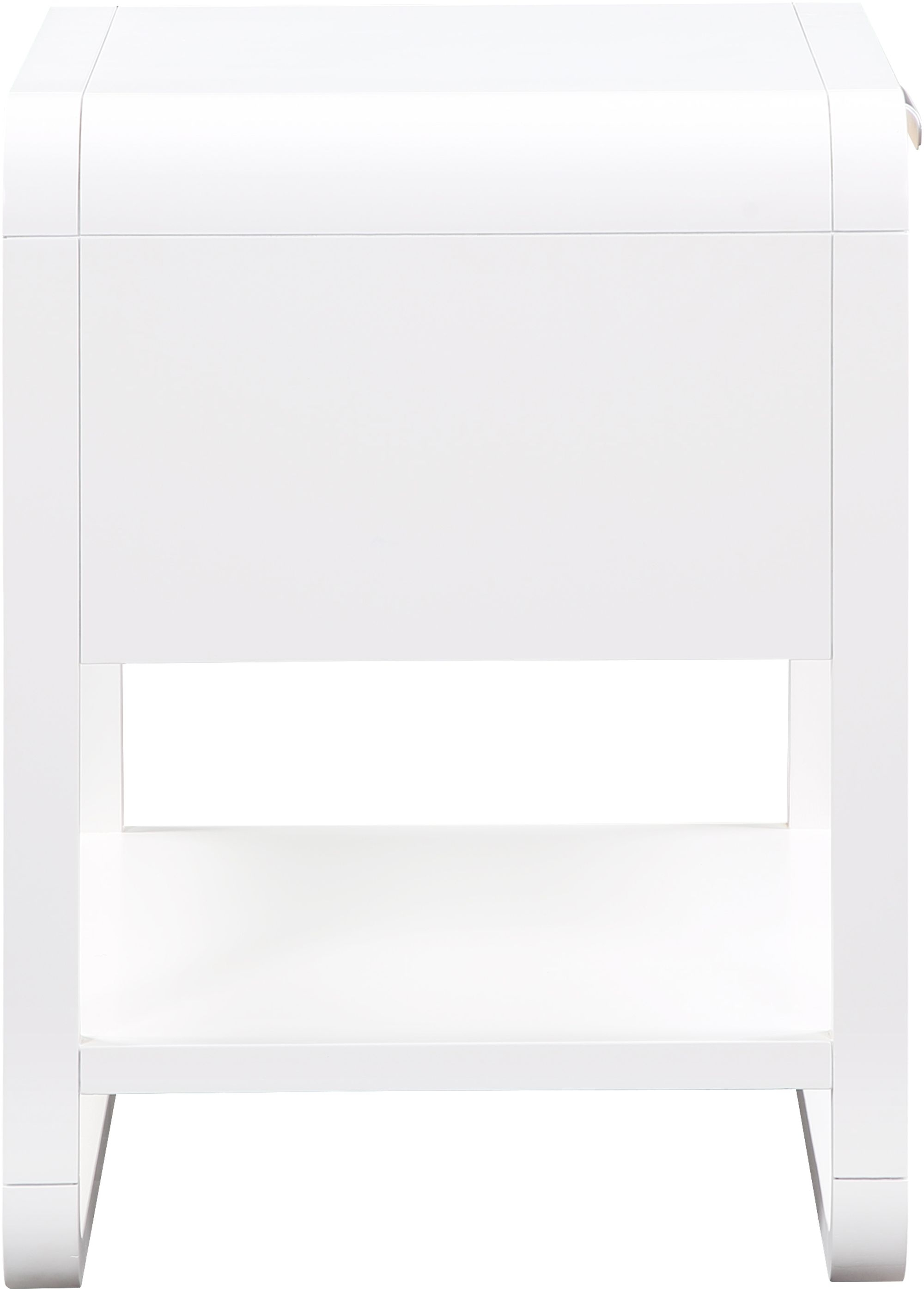 Sage 1-Drawer Wood Nightstand with Natural Cane Drawer Front