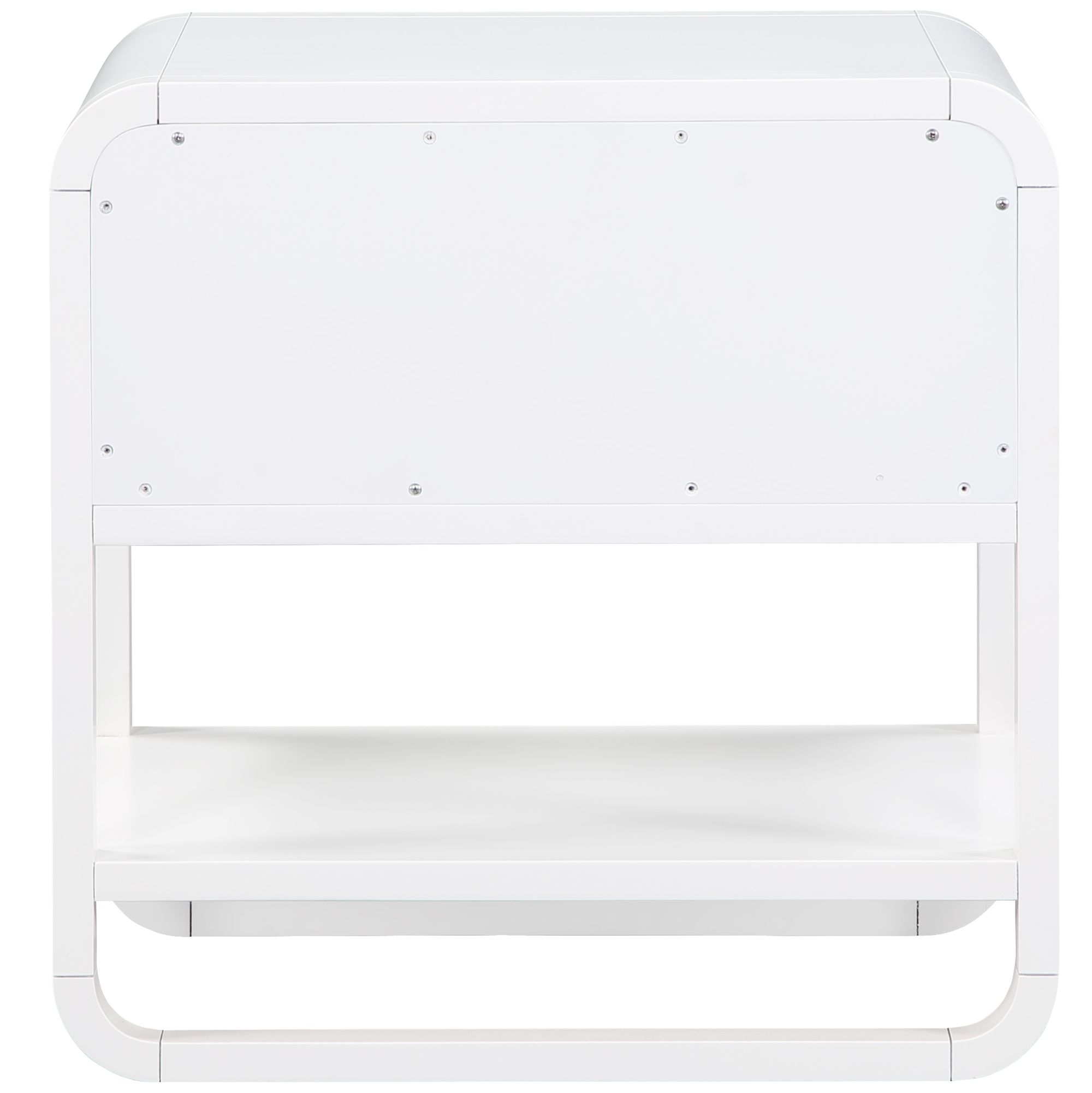 Sage 1-Drawer Wood Nightstand with Natural Cane Drawer Front