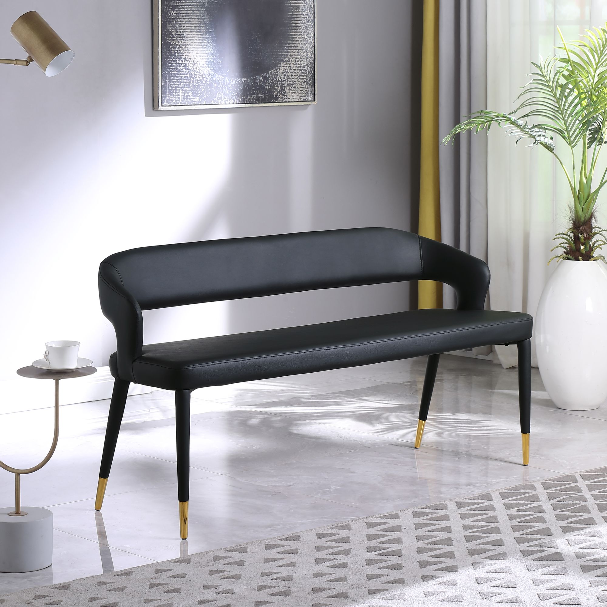 Destiny Faux Leather Bench