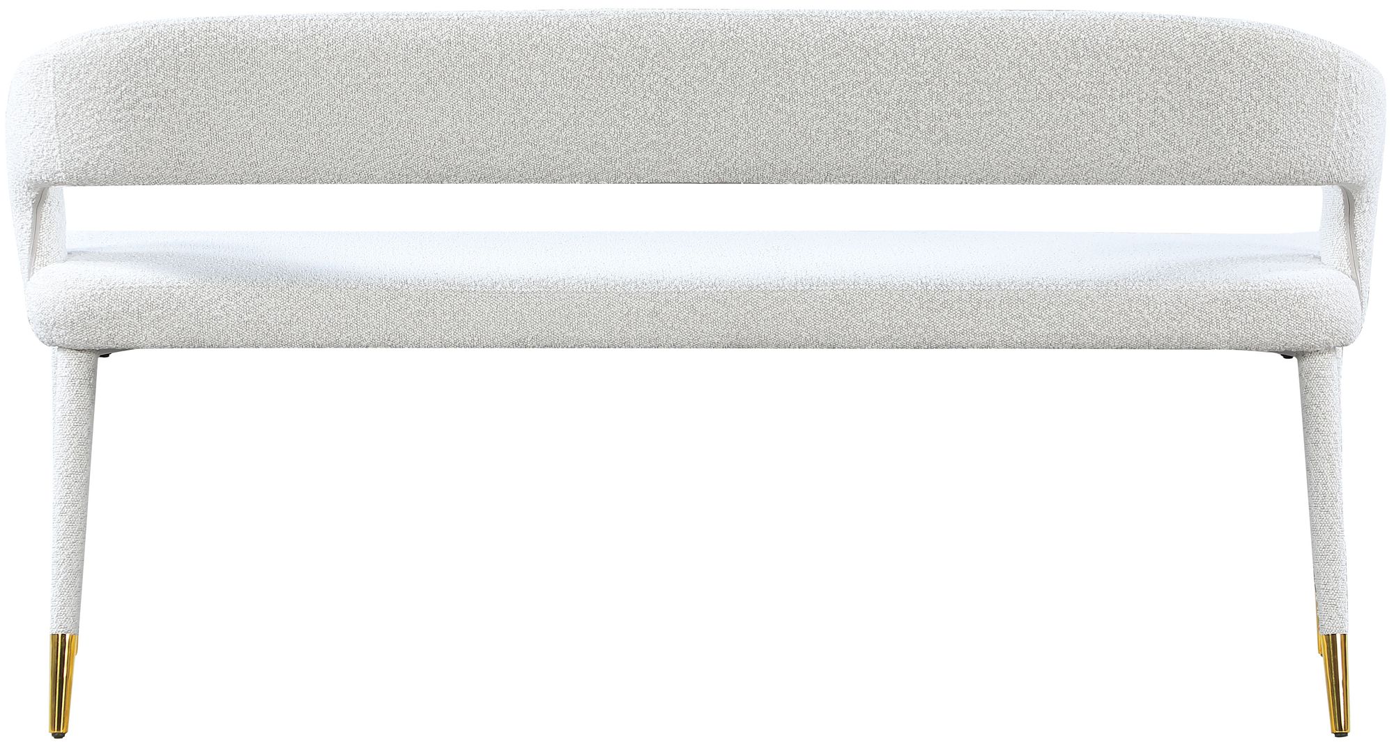 Destiny Boucle Fabric Bench