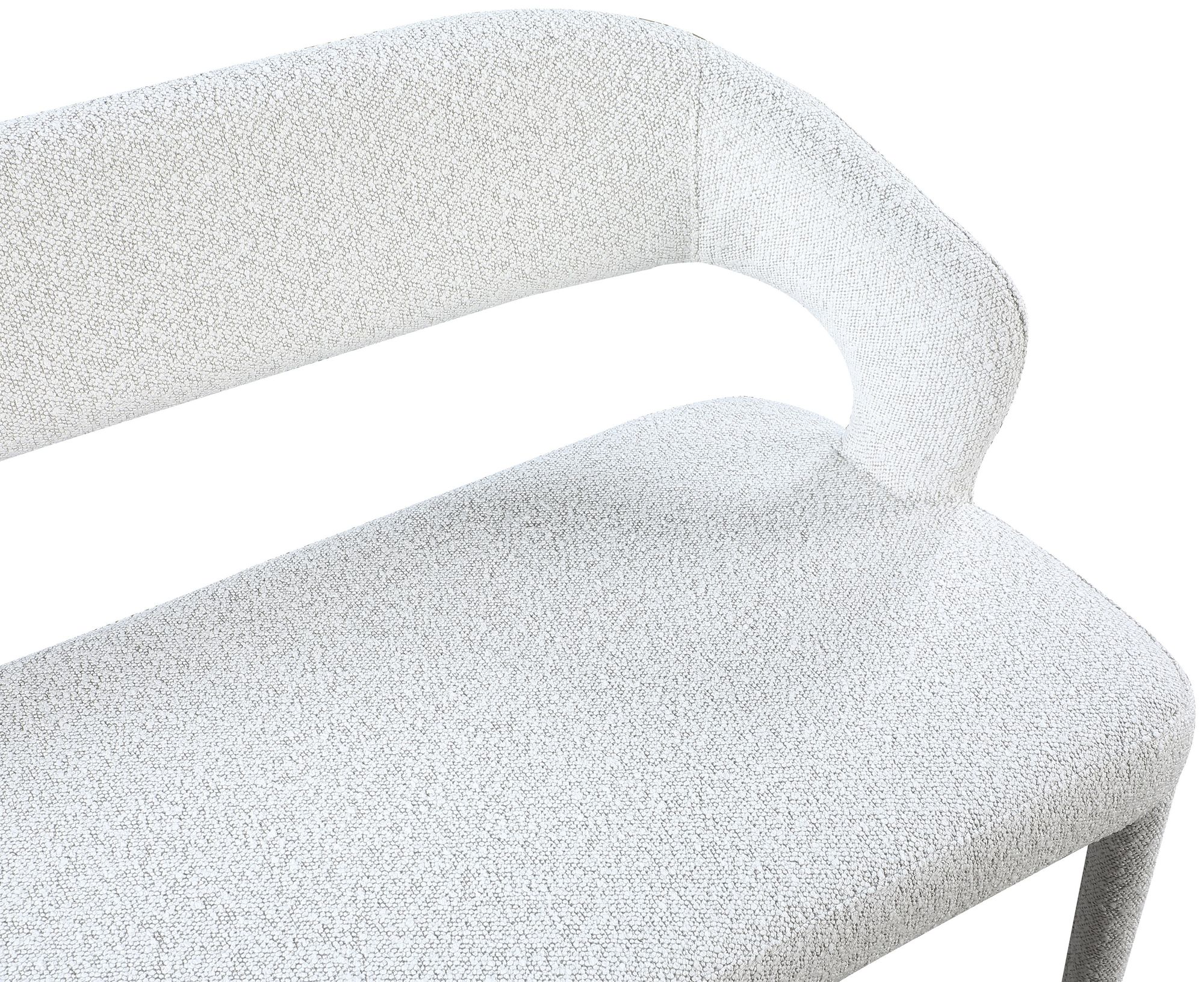 Destiny Boucle Fabric Bench