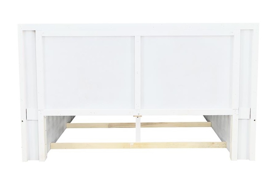 Jessica Platform Bed w/Rail Seating, Eastern King Size