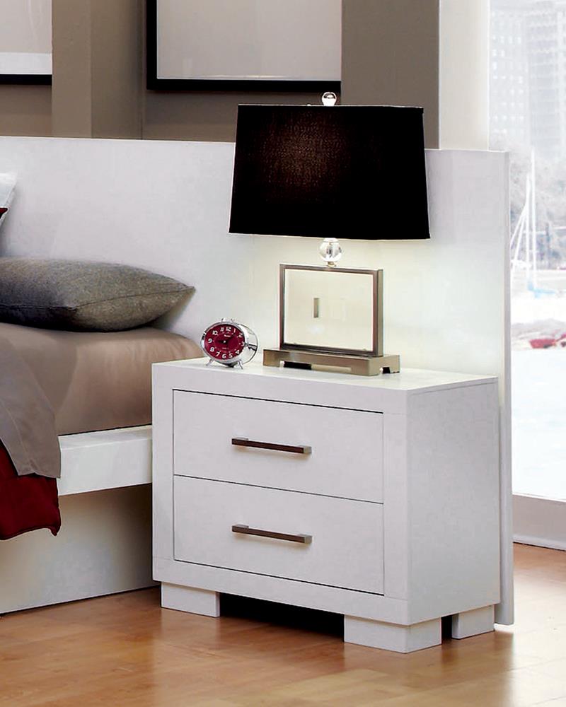 Jessica Wood Nightstand w/2 Drawers