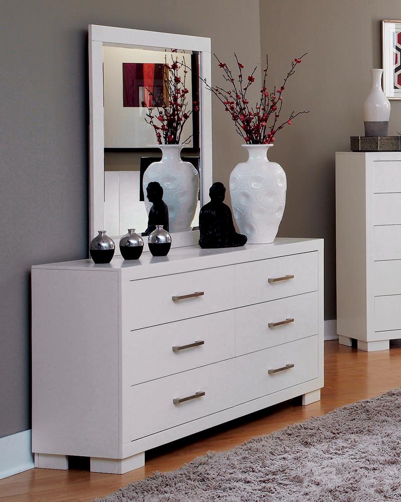Jessica Wood Double Dresser w/6 Drawers