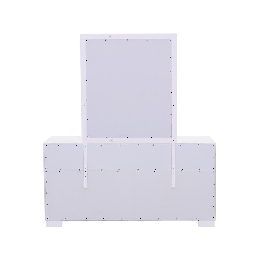 Jessica Rectangular Mirror White