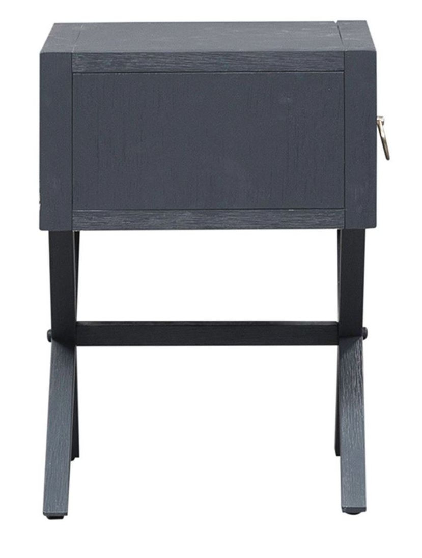 1-Drawer Accent Table | East End X-Base Side Table