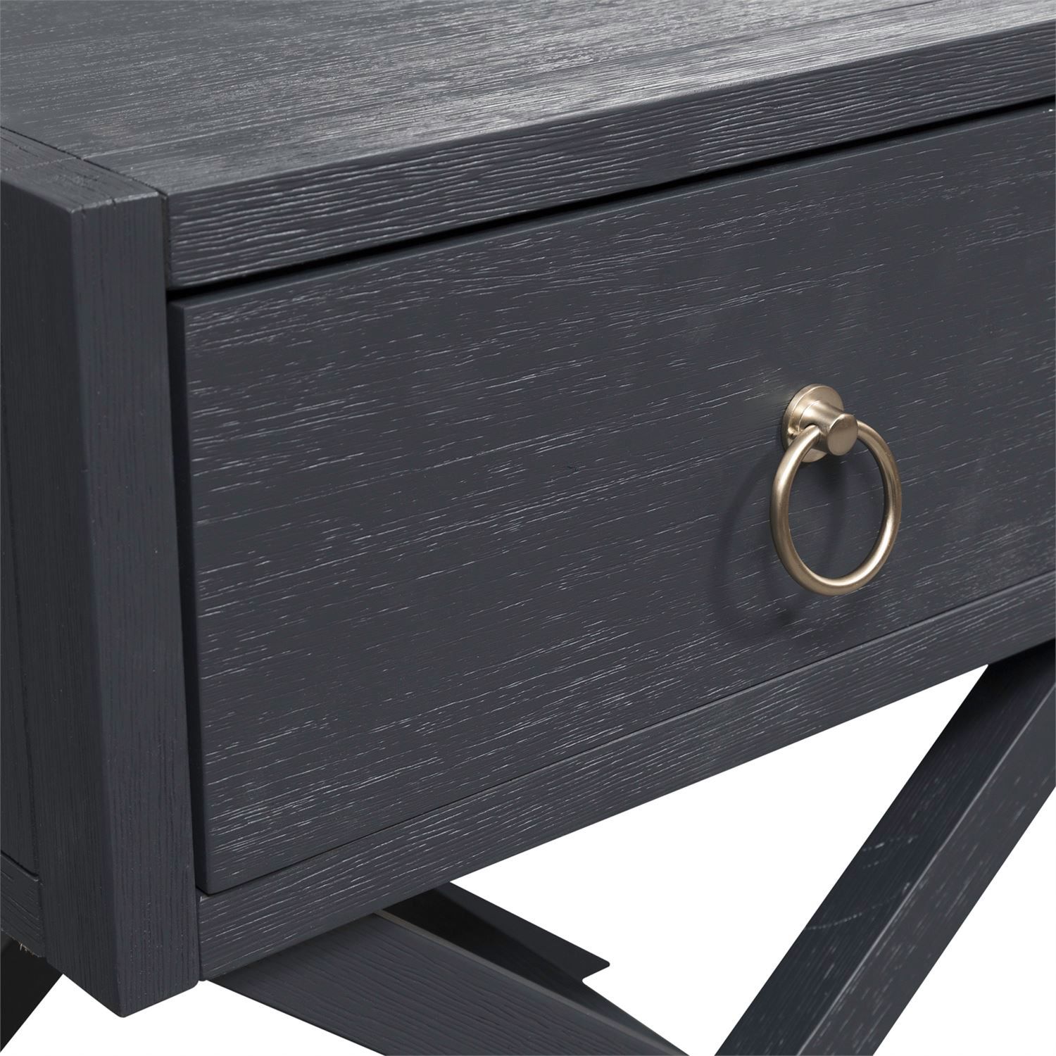 1-Drawer Accent Table | East End X-Base Side Table