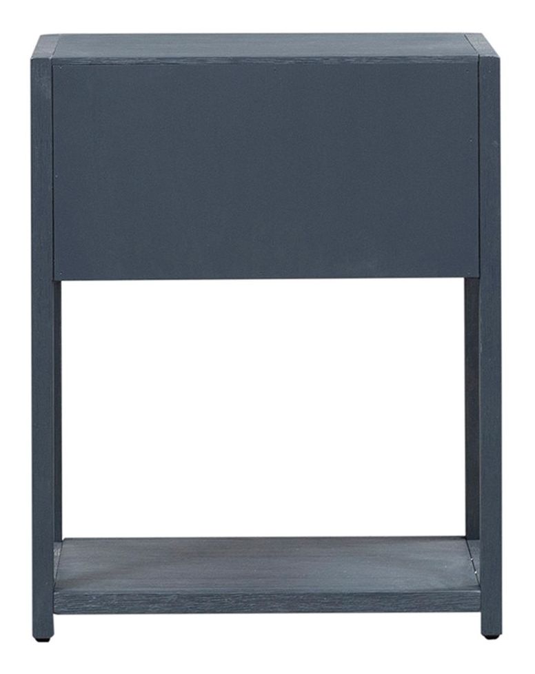 East End Rectangular MDF & Wood Veneer Accent Table w/Shelf & Drawer