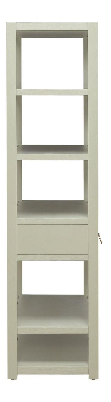 East End MDF & Wood Veneer Accent Bookcase w/6 Shelf & Drawer