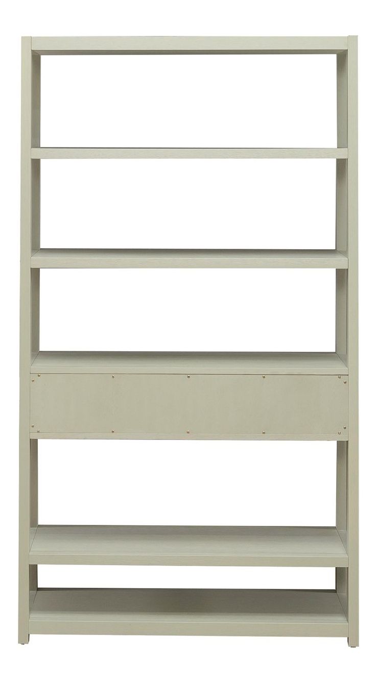 East End MDF & Wood Veneer Accent Bookcase w/6 Shelf & Drawer
