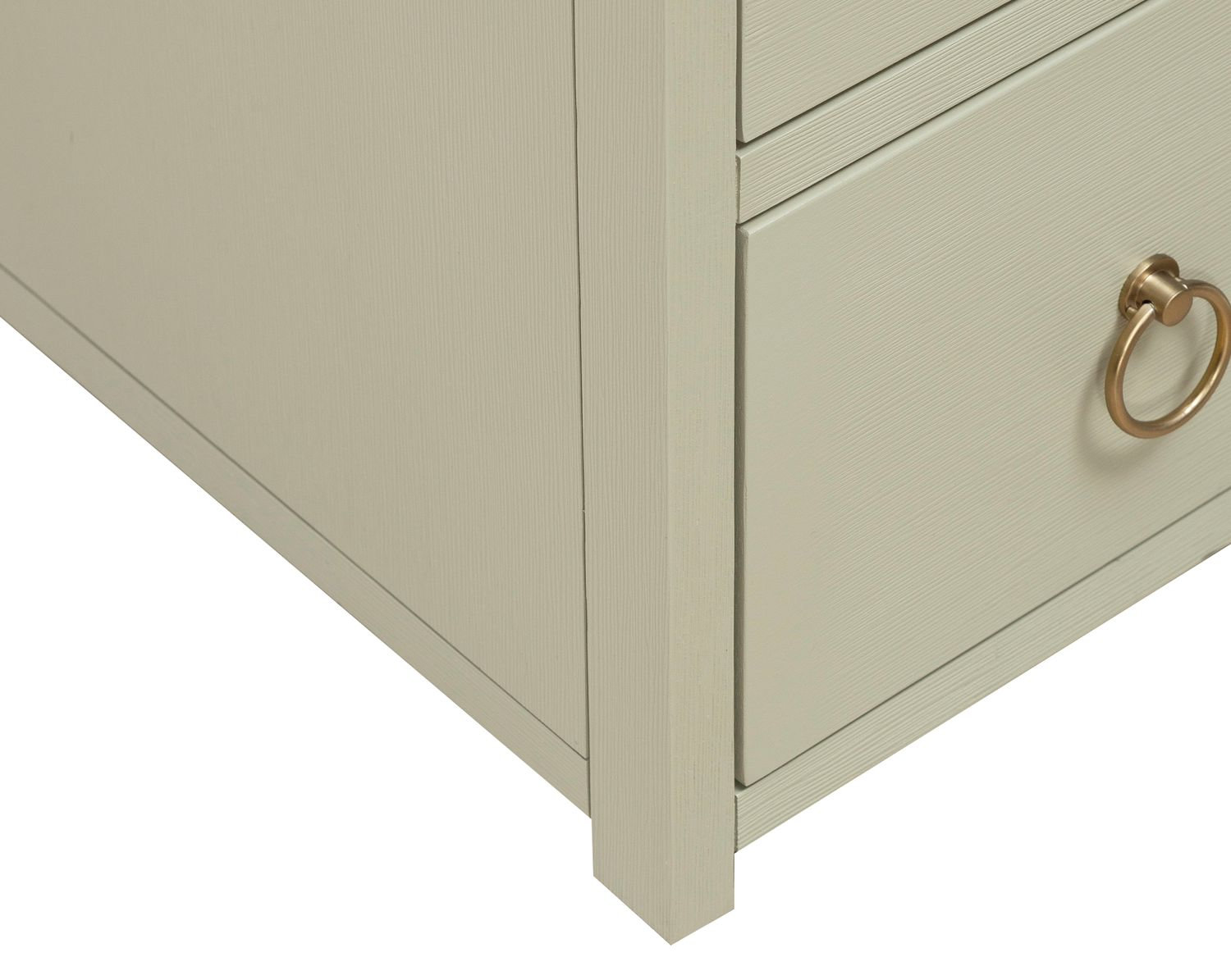 East End MDF & Wood Veneer Accent Cabinet w/3 Drawers