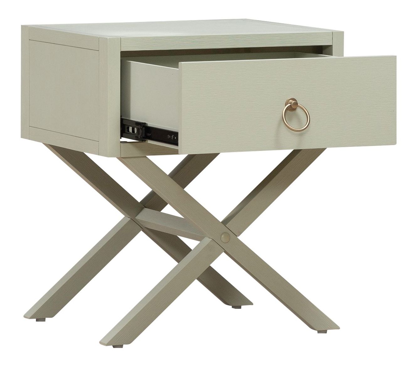 East End Rectangular MDF & Wood Veneer Accent Table w/Drawer