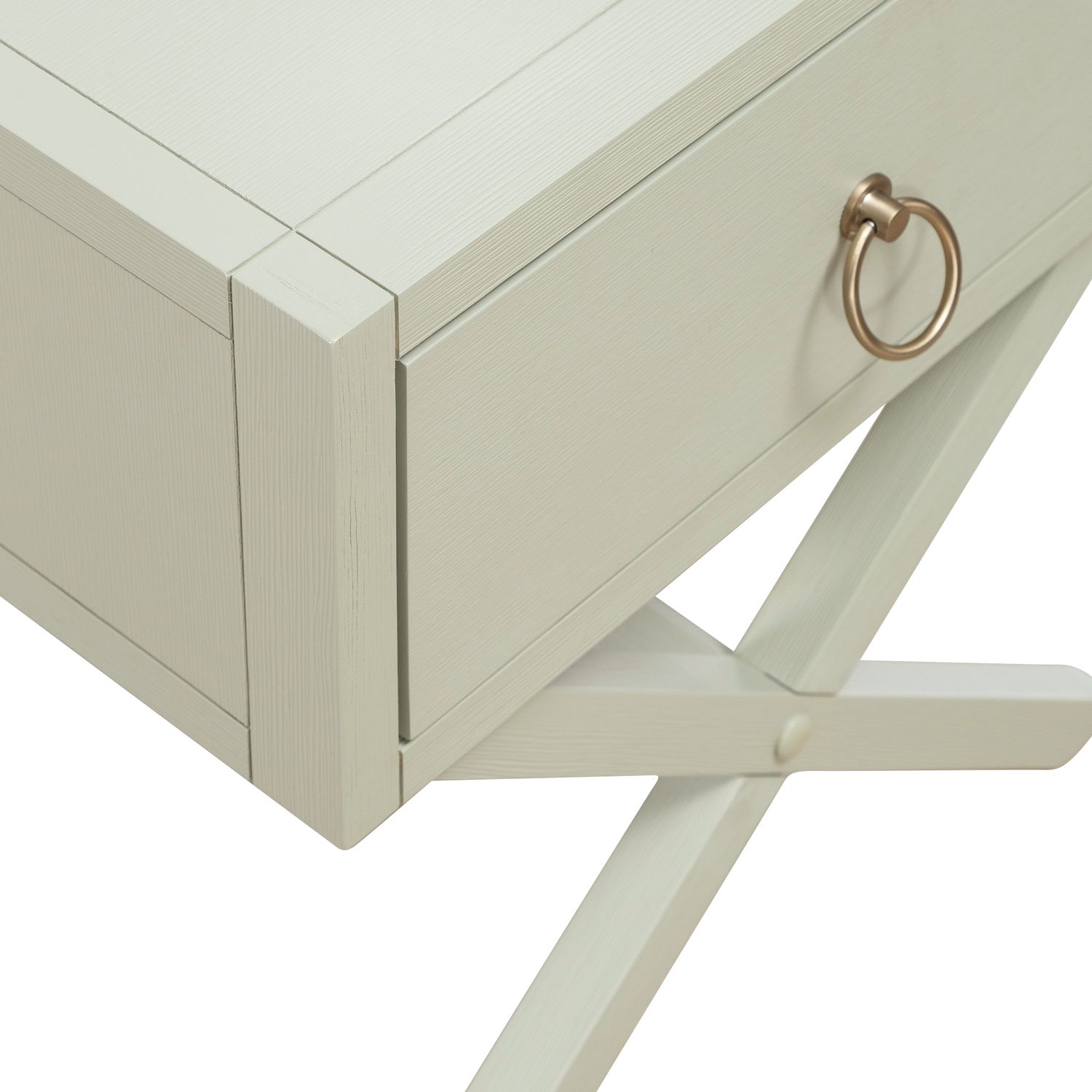 East End Rectangular MDF & Wood Veneer Accent Table w/Drawer