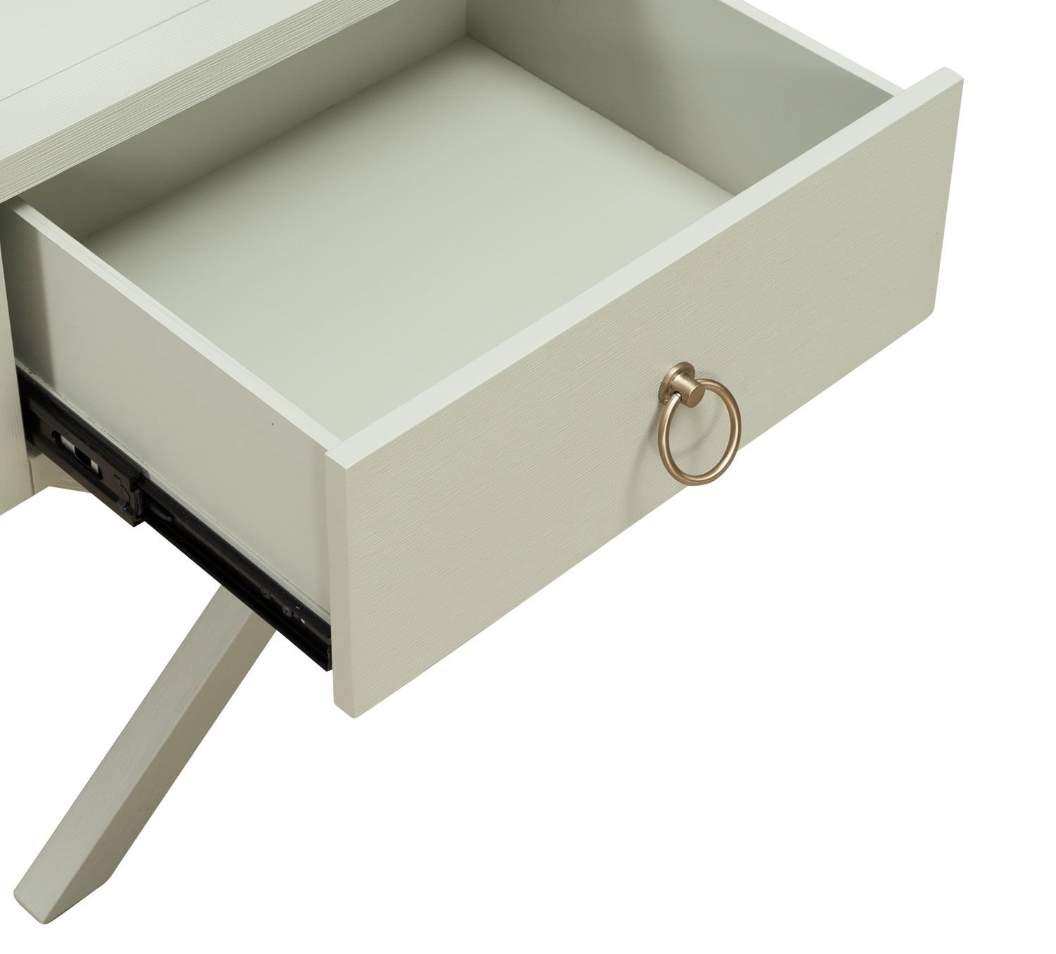 East End Rectangular MDF & Wood Veneer Accent Table w/Drawer