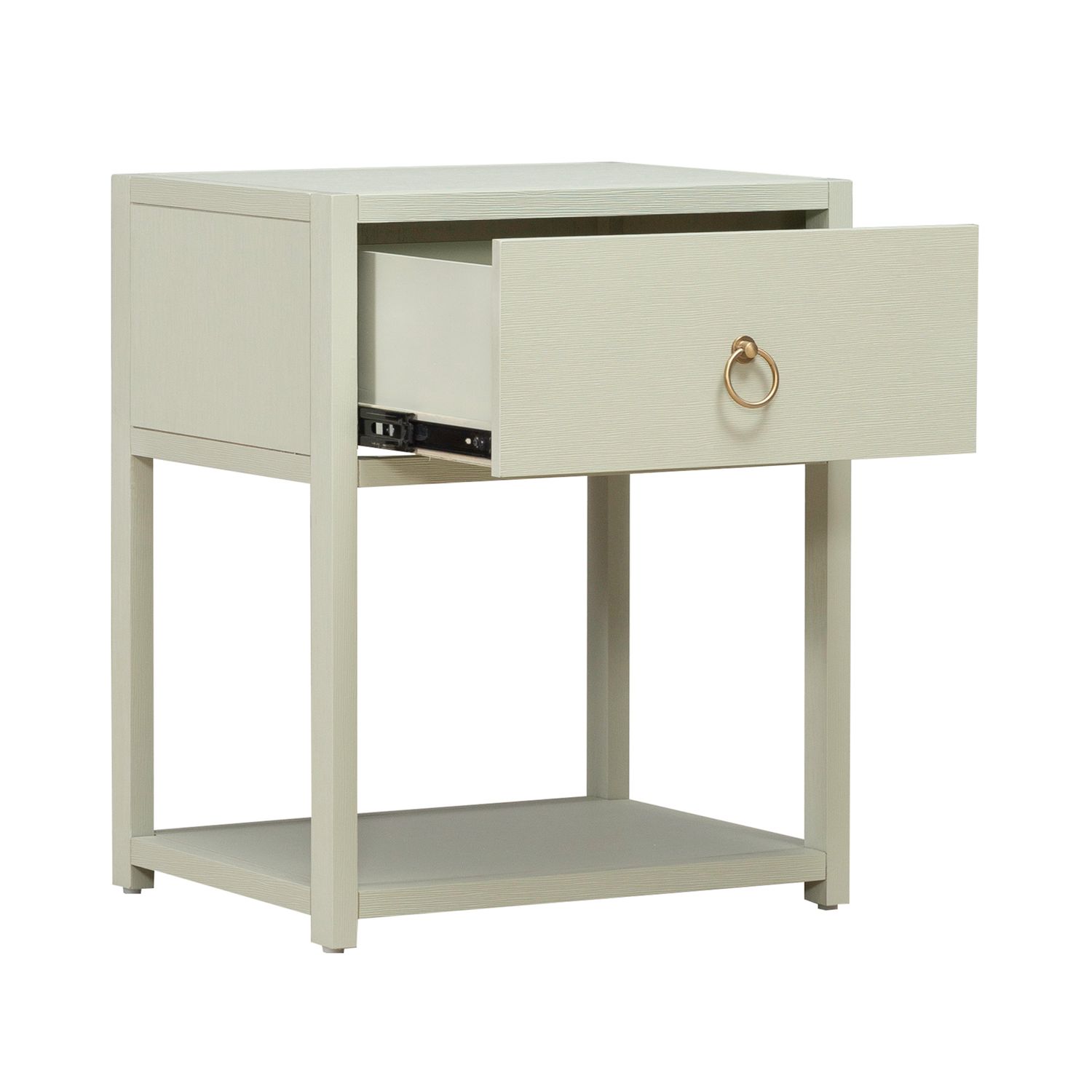 Green Accent Table with Drawer | East End Side Table