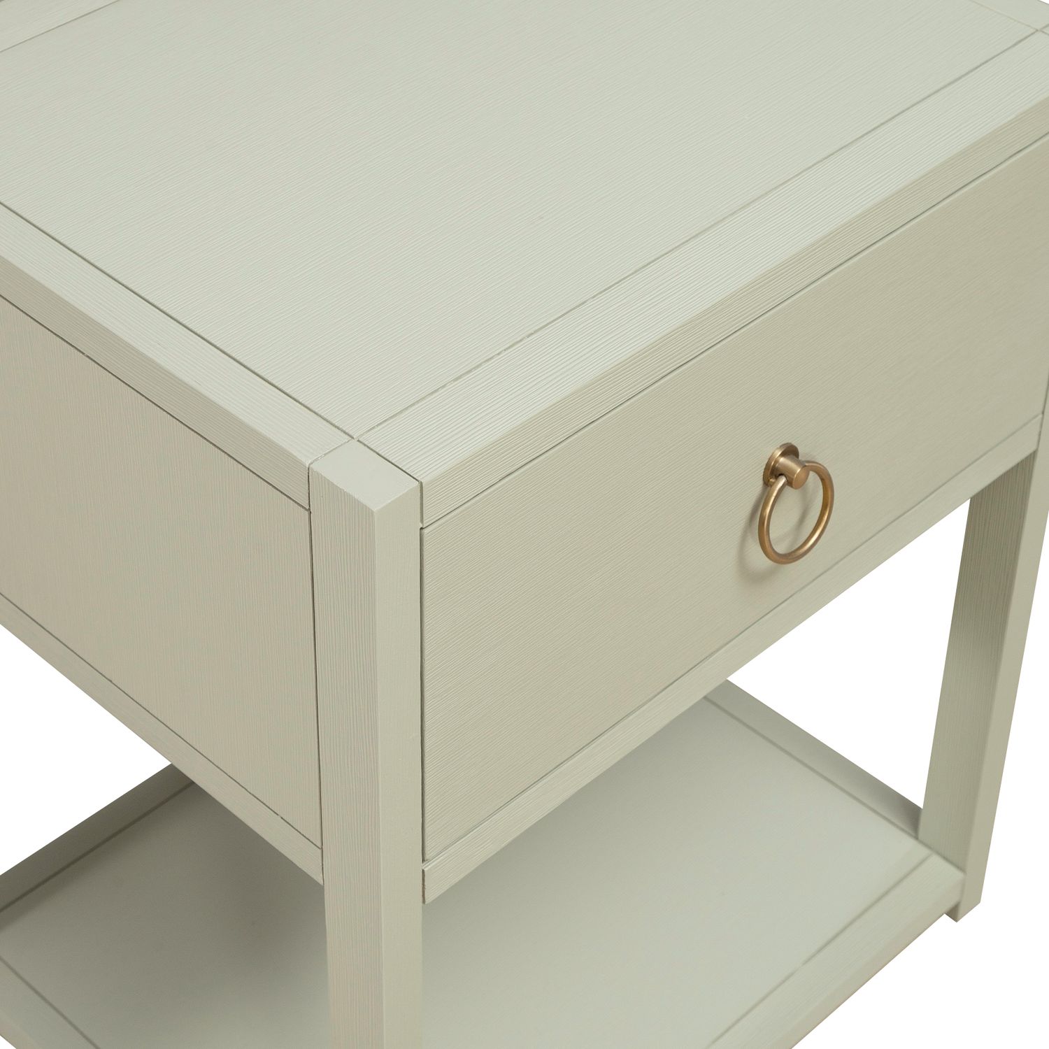 Green Accent Table with Drawer | East End Side Table
