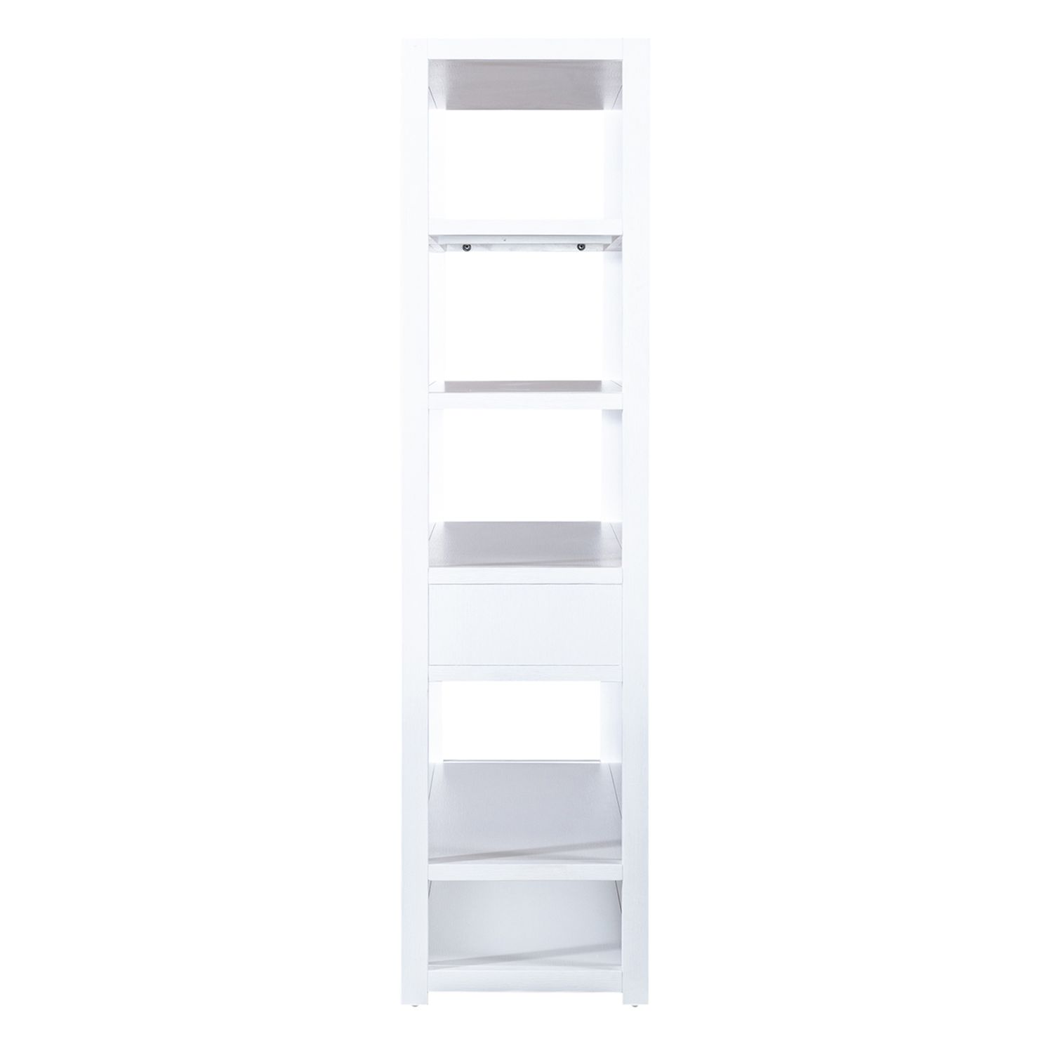 East End MDF & Wood Veneer Accent Bookcase w/6 Shelf & Drawer