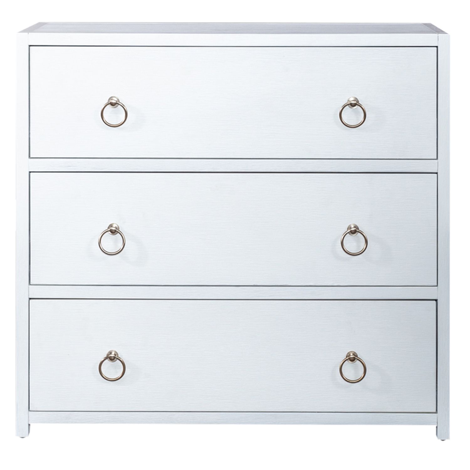 East End MDF & Wood Veneer Accent Cabinet w/3 Drawers