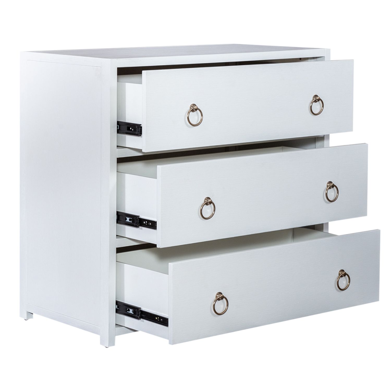 East End MDF & Wood Veneer Accent Cabinet w/3 Drawers