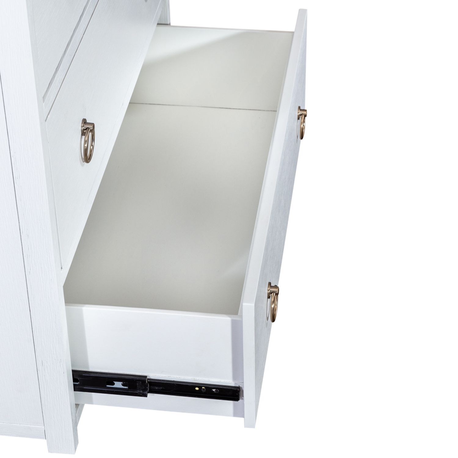 East End MDF & Wood Veneer Accent Cabinet w/3 Drawers