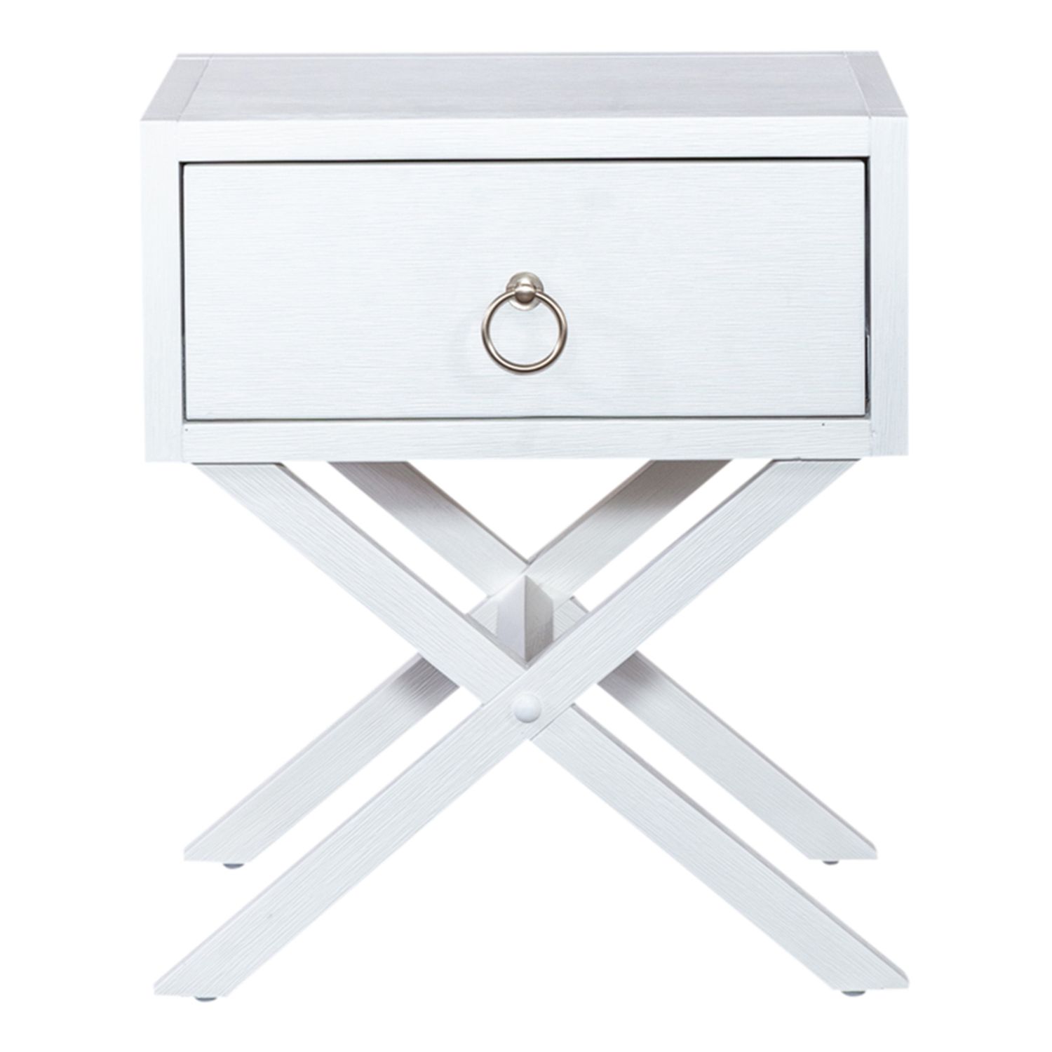 East End Rectangular MDF & Wood Veneer Accent Table w/Drawer