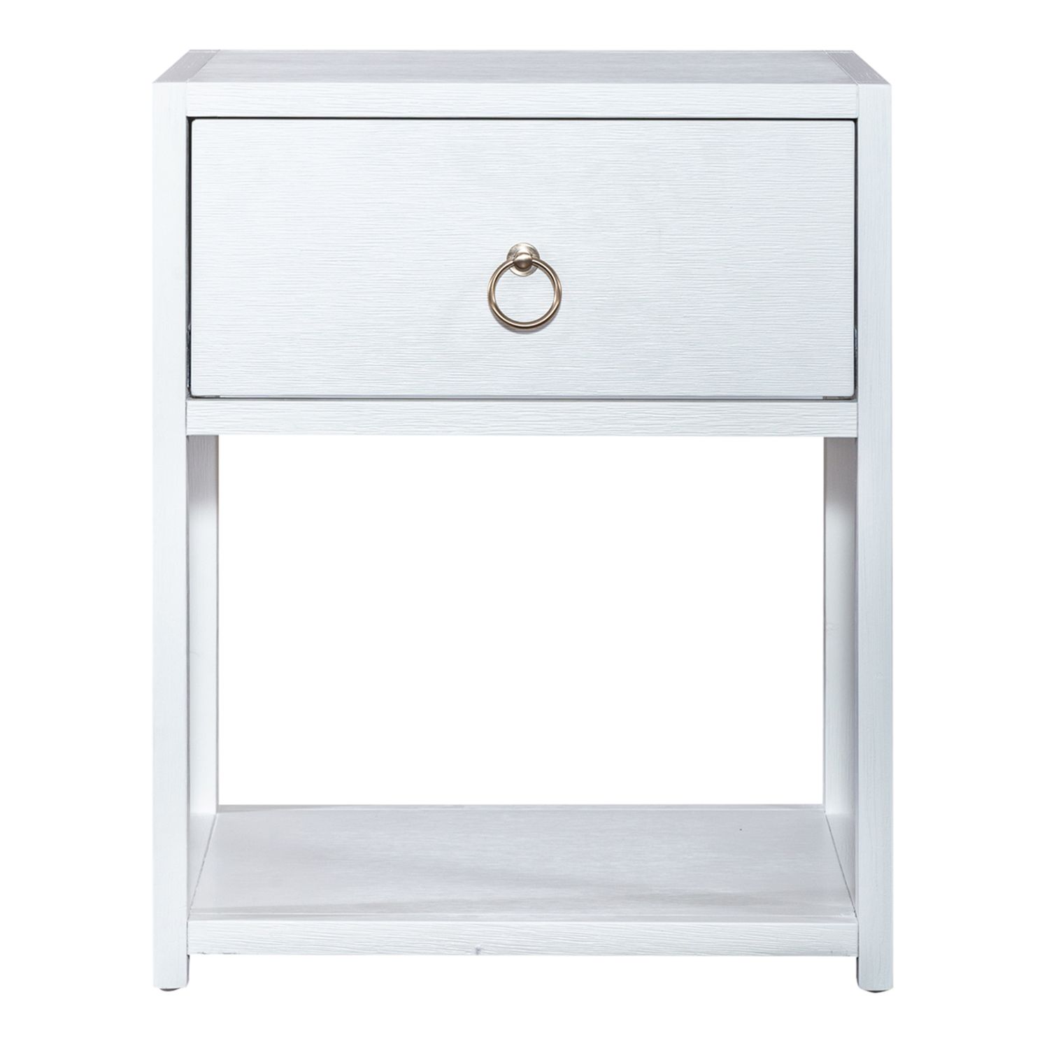 East End Rectangular MDF & Wood Veneer Accent Table w/Shelf & Drawer