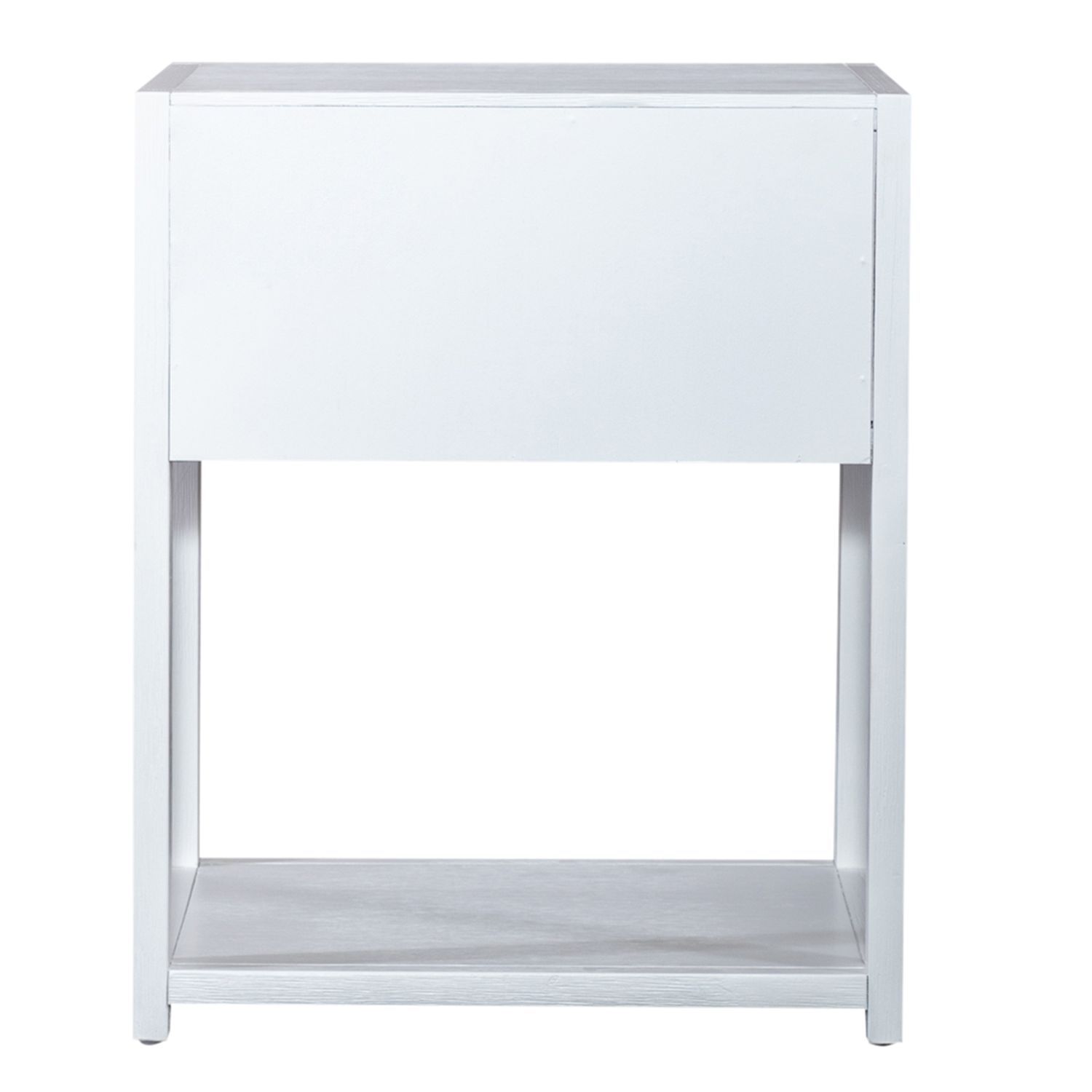 East End Rectangular MDF & Wood Veneer Accent Table w/Shelf & Drawer
