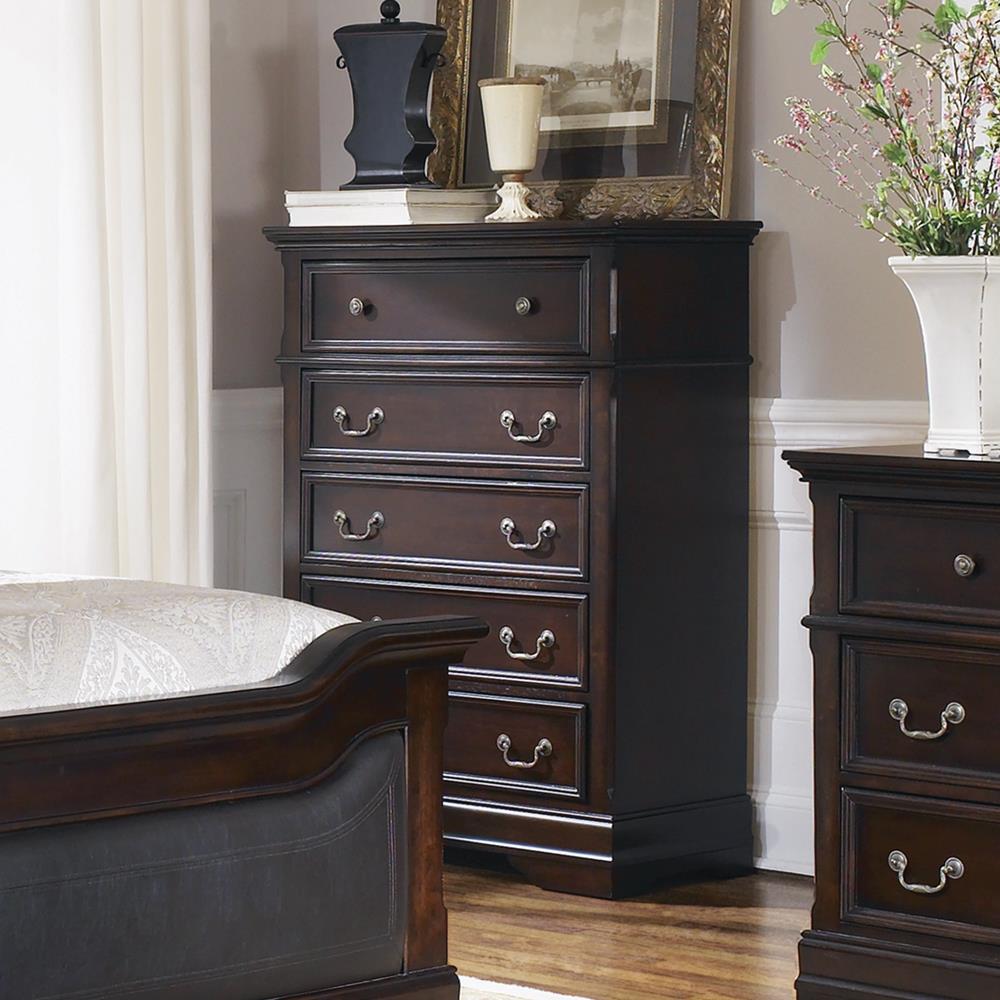 Cambridge Wood Chest w/5 Drawers