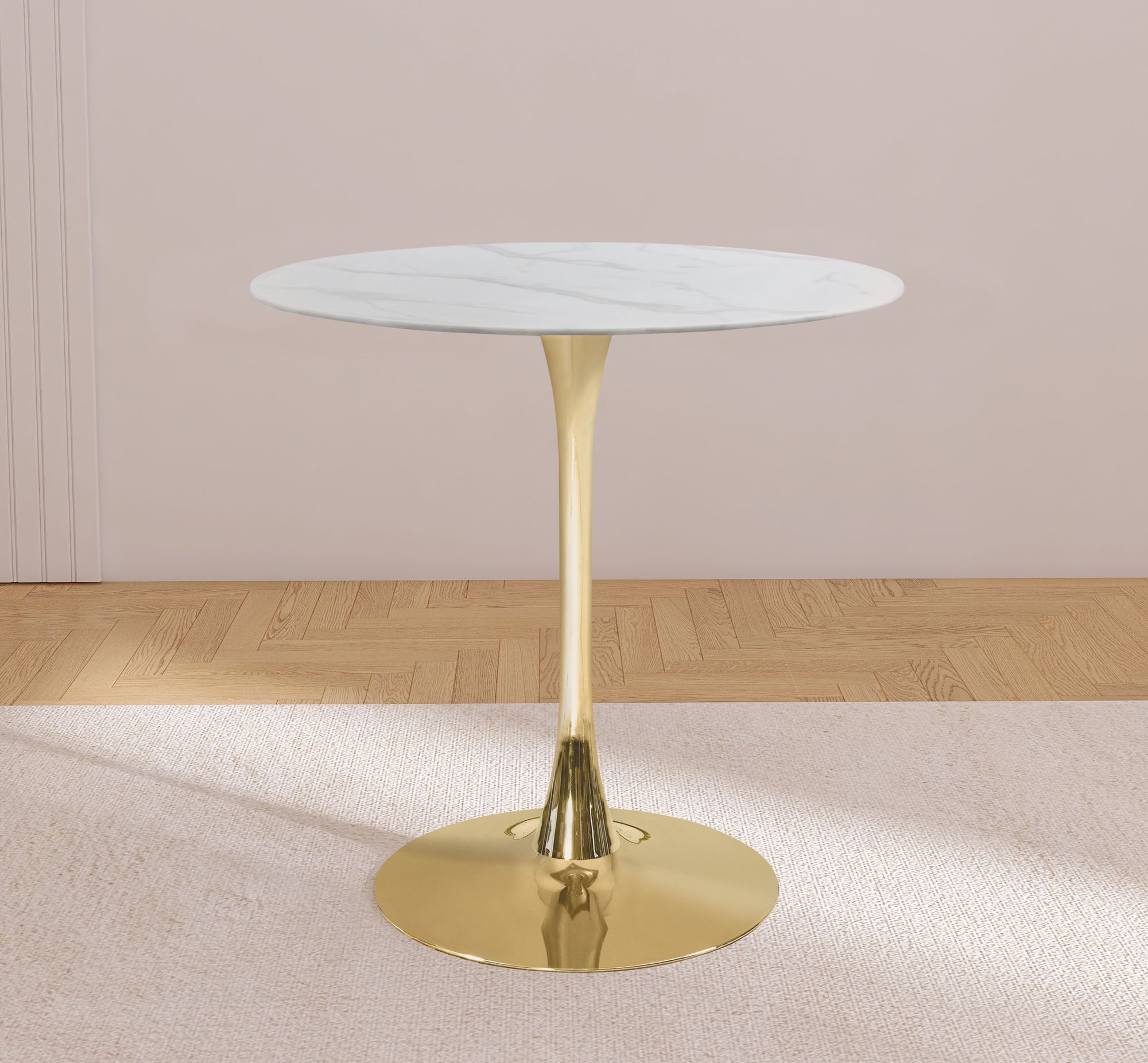 Tulip 36" Round Glass Counter Height Table