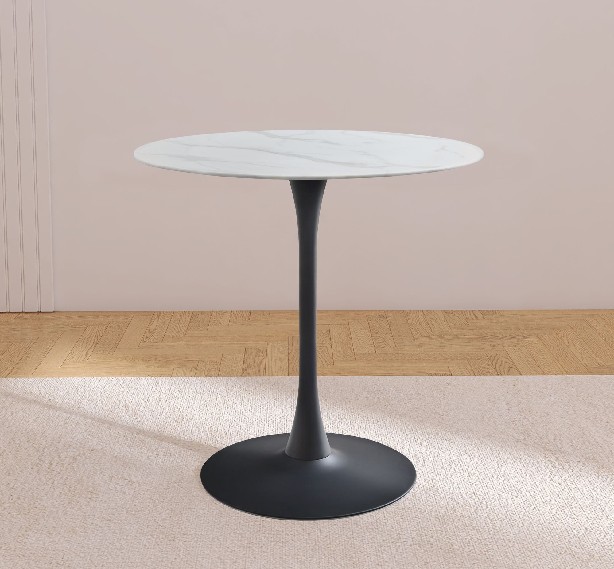 Tulip 36" Round Glass Counter Height Table