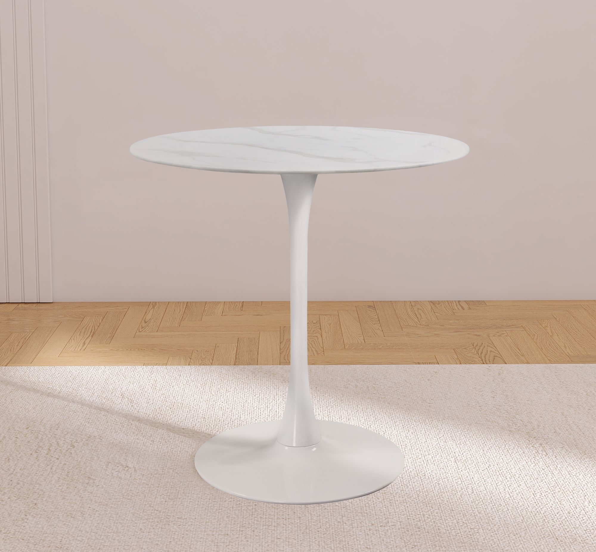 Tulip 36" Round Glass Counter Height Table