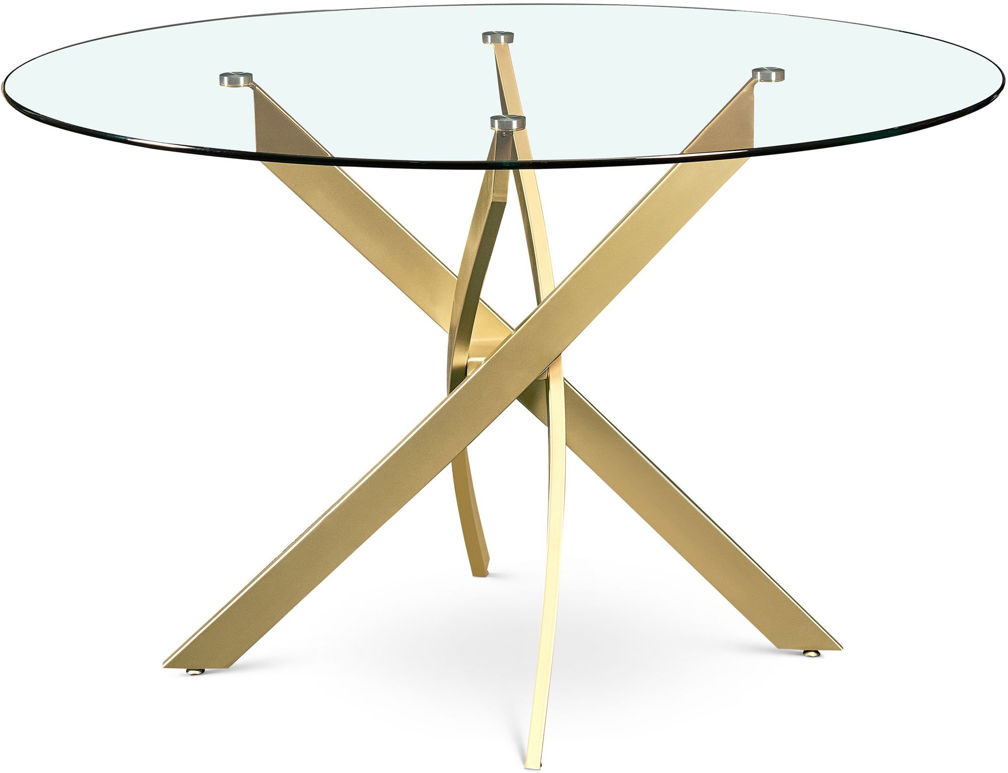 Xander 48" Round Glass Dining Table