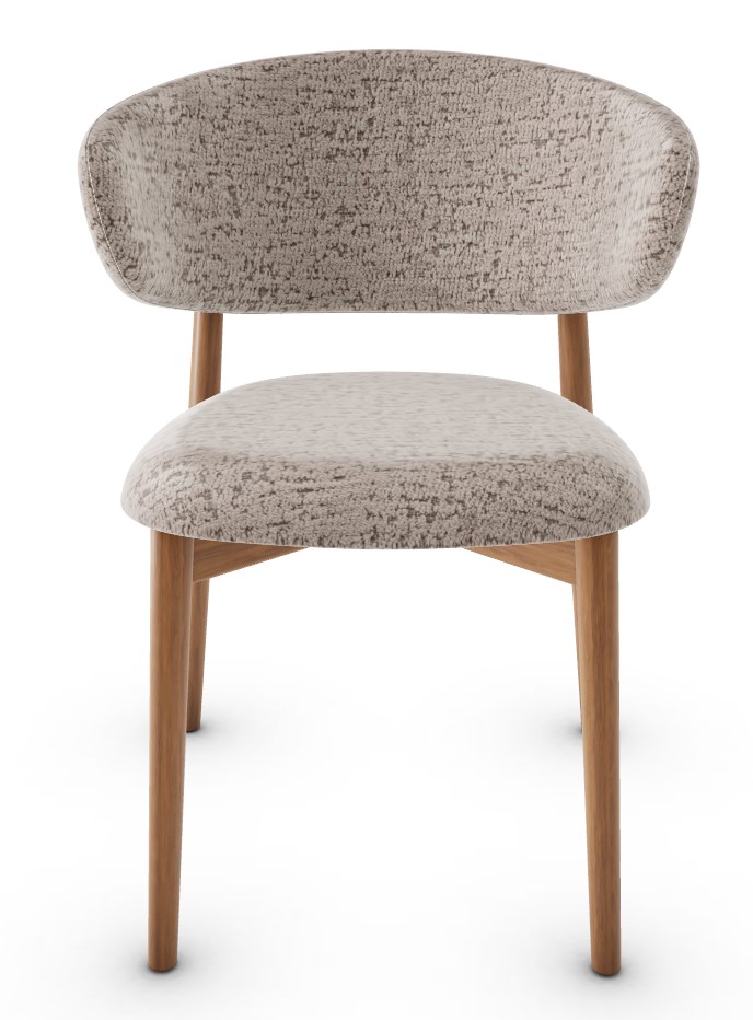 Oleandro Aspen Fabric/Wood Dining Chair