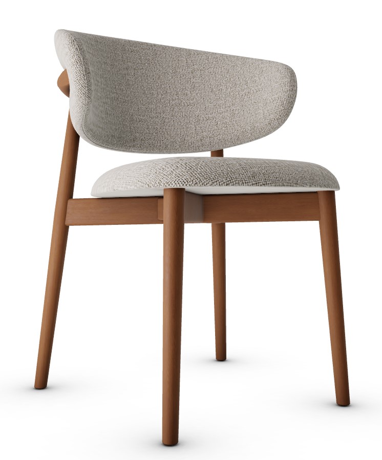 Oleandro Upholstery/Wood Dining Chair