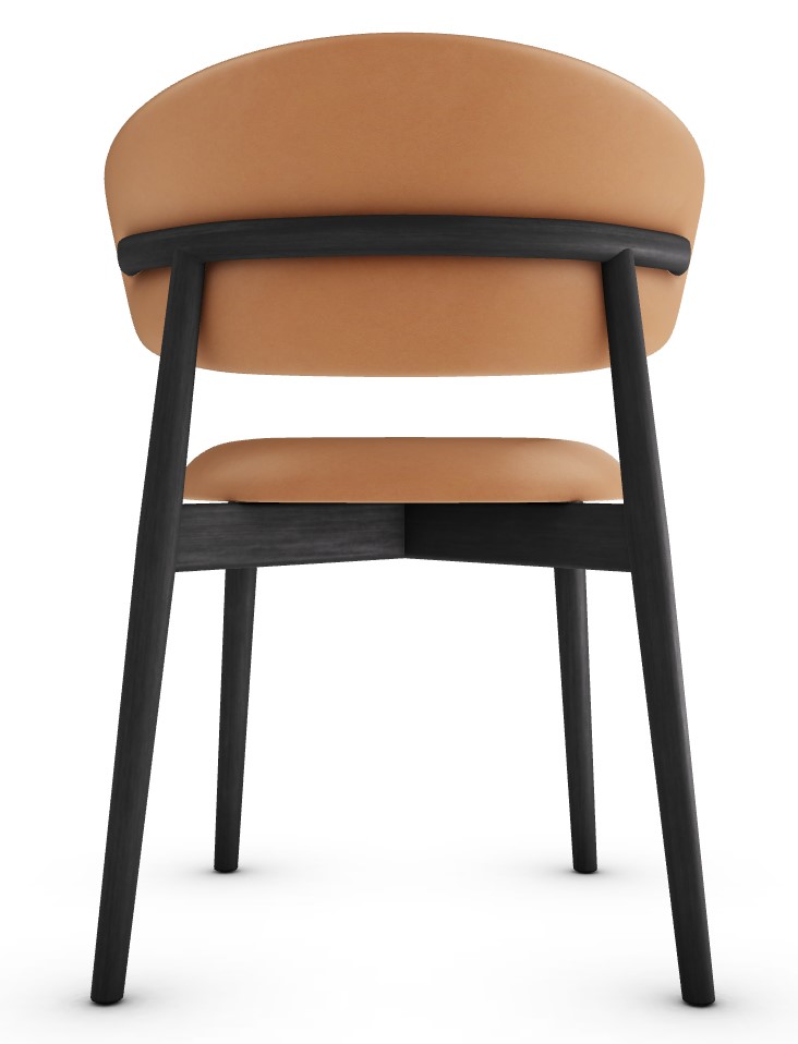 Oleandro Softer Faux Leather/Wood Dining Chair