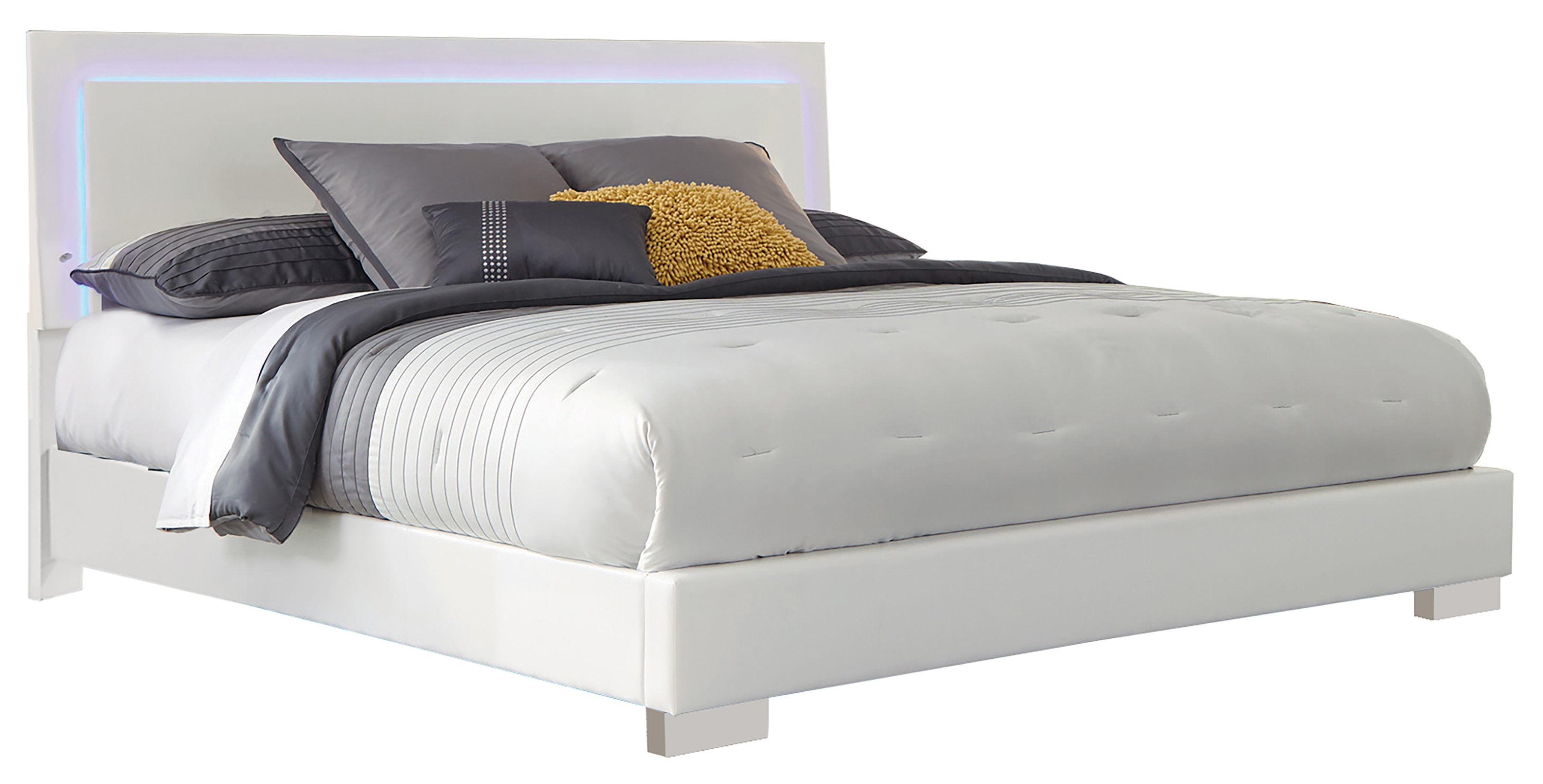 Felicity Panel Bedroom Set w/LED Lighting