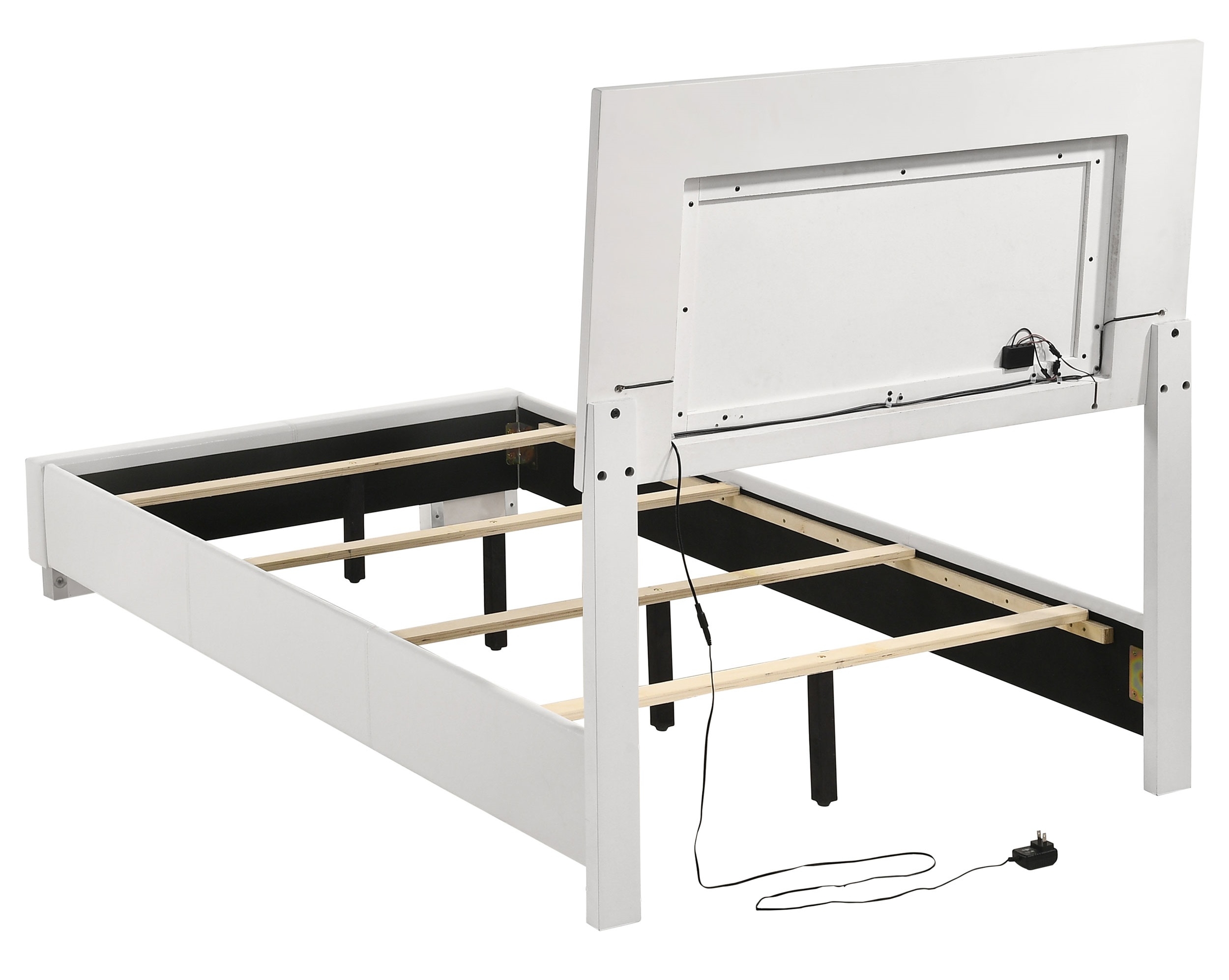 Felicity Panel Bed w/LED Lighting, Twin Size