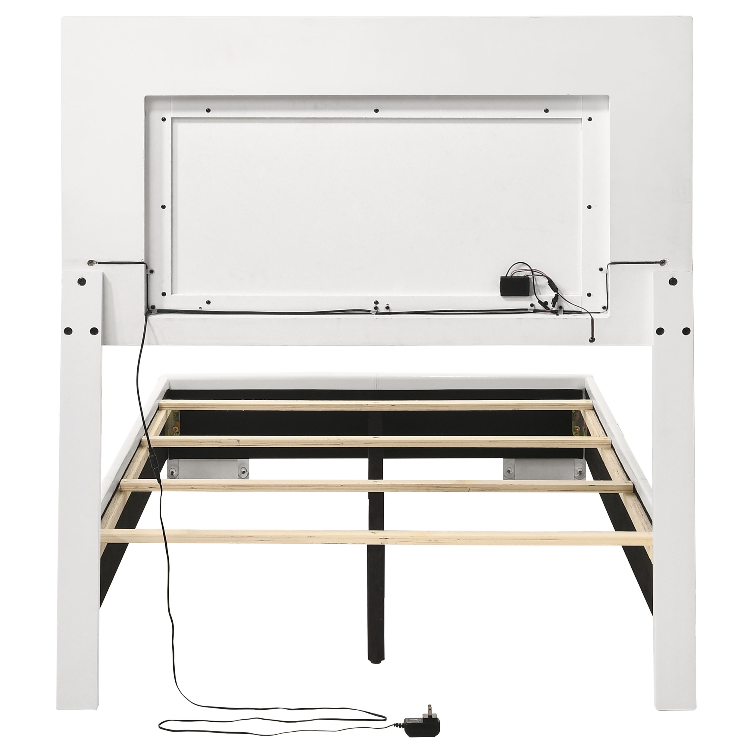 Felicity Panel Bed w/LED Lighting, Twin Size