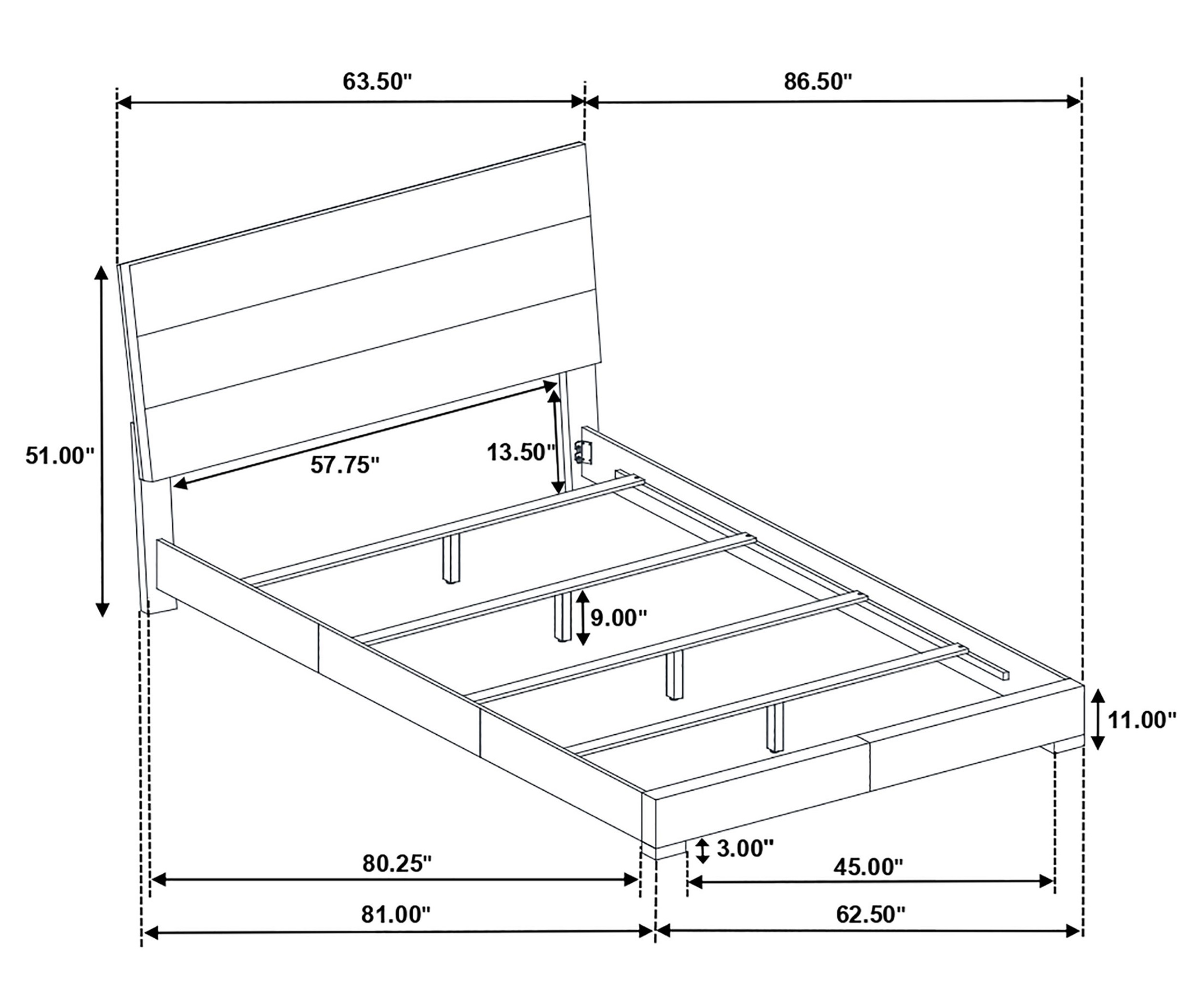 Felicity 5-drawer Bedroom Chest White High Gloss