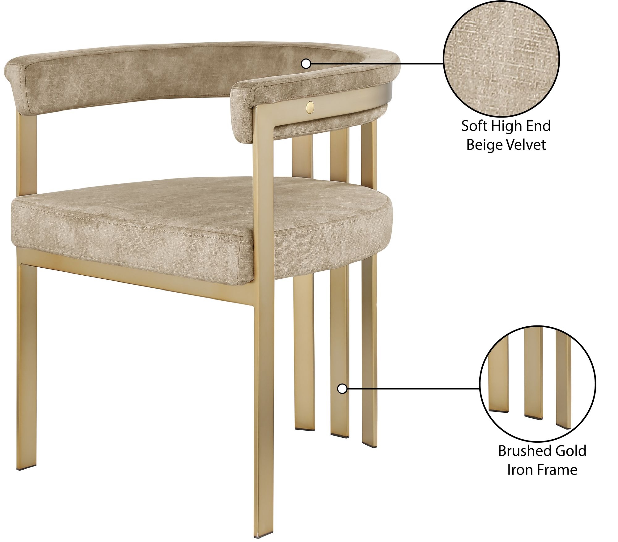 Marcello Velvet Dining Chair