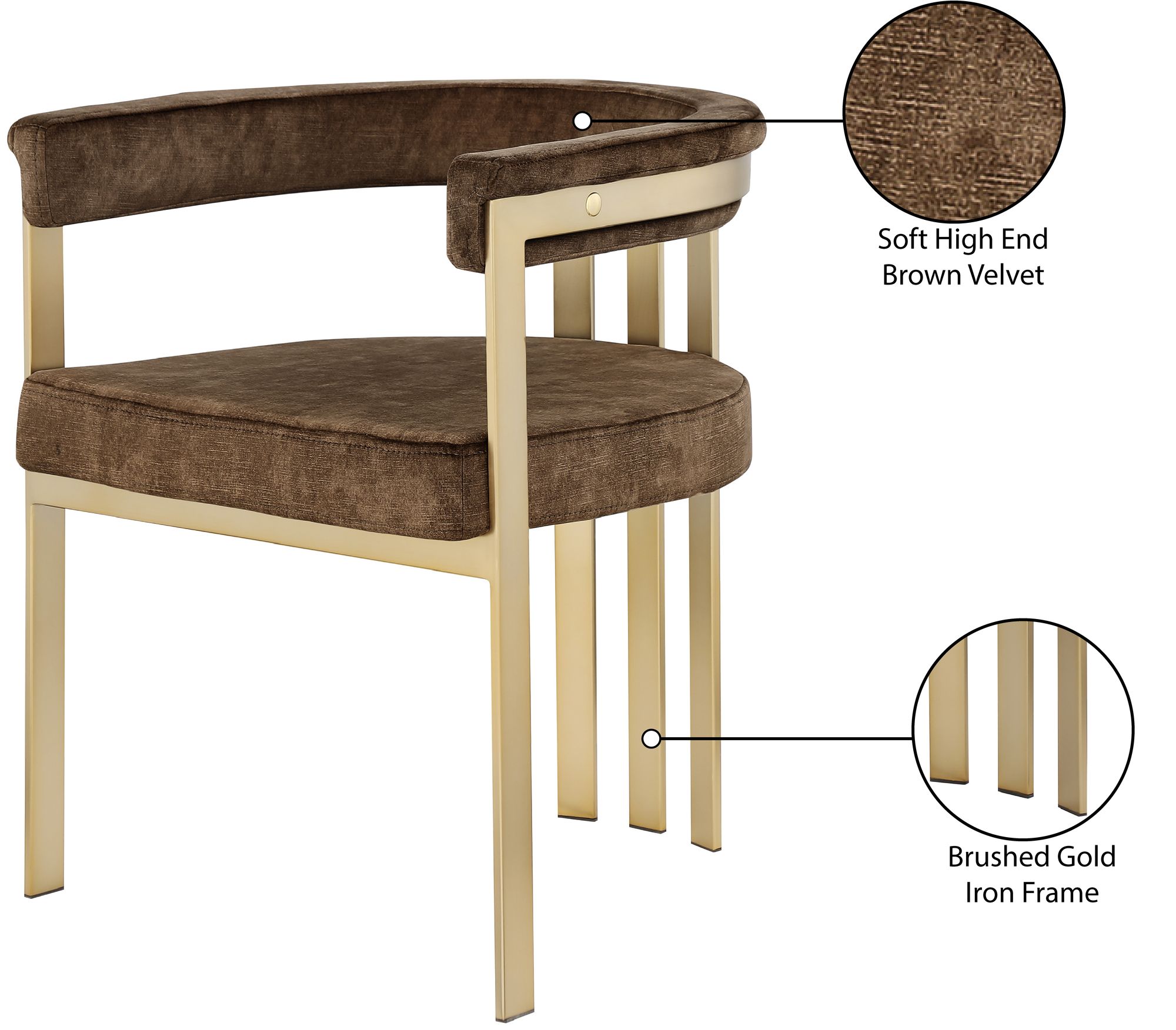 Marcello Velvet Dining Chair
