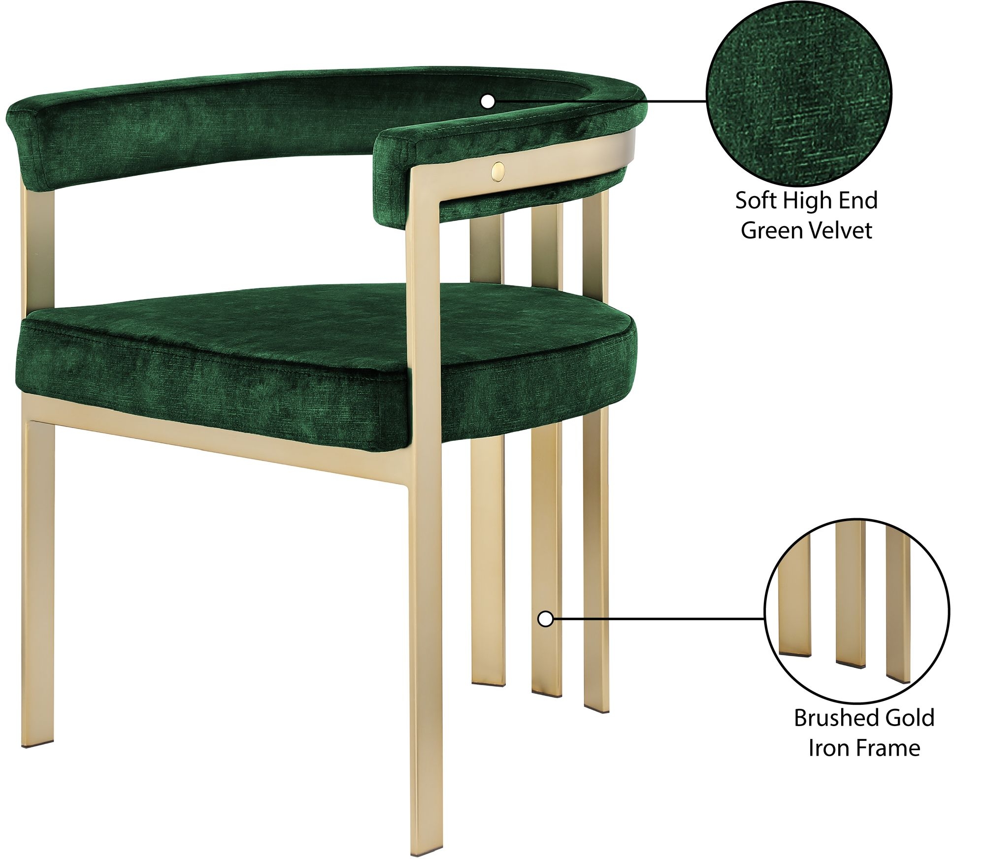 Marcello Velvet Dining Chair